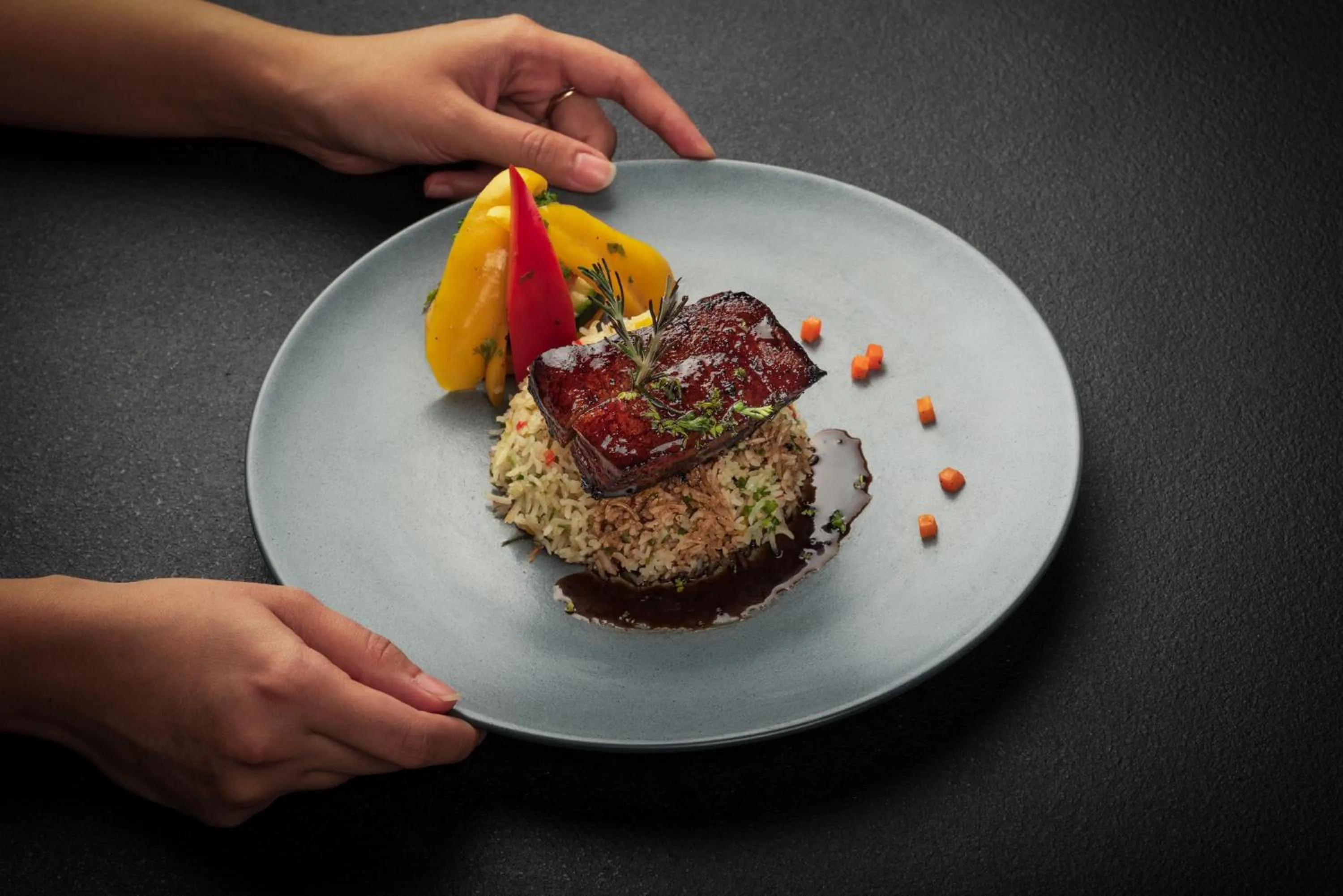 Food close-up in The Greenwood Resort, Guwahati
