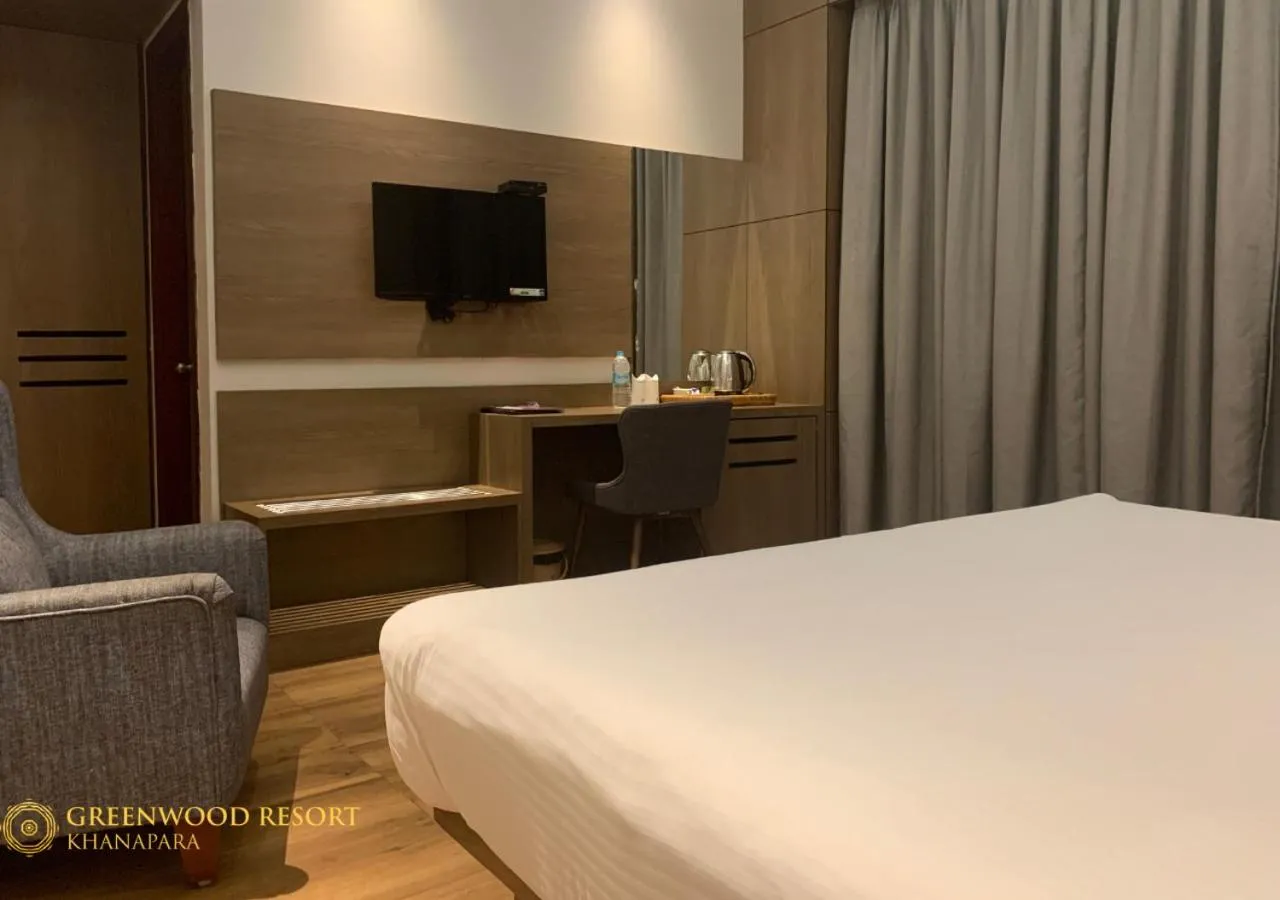 TV and multimedia, Bed in The Greenwood Resort, Guwahati