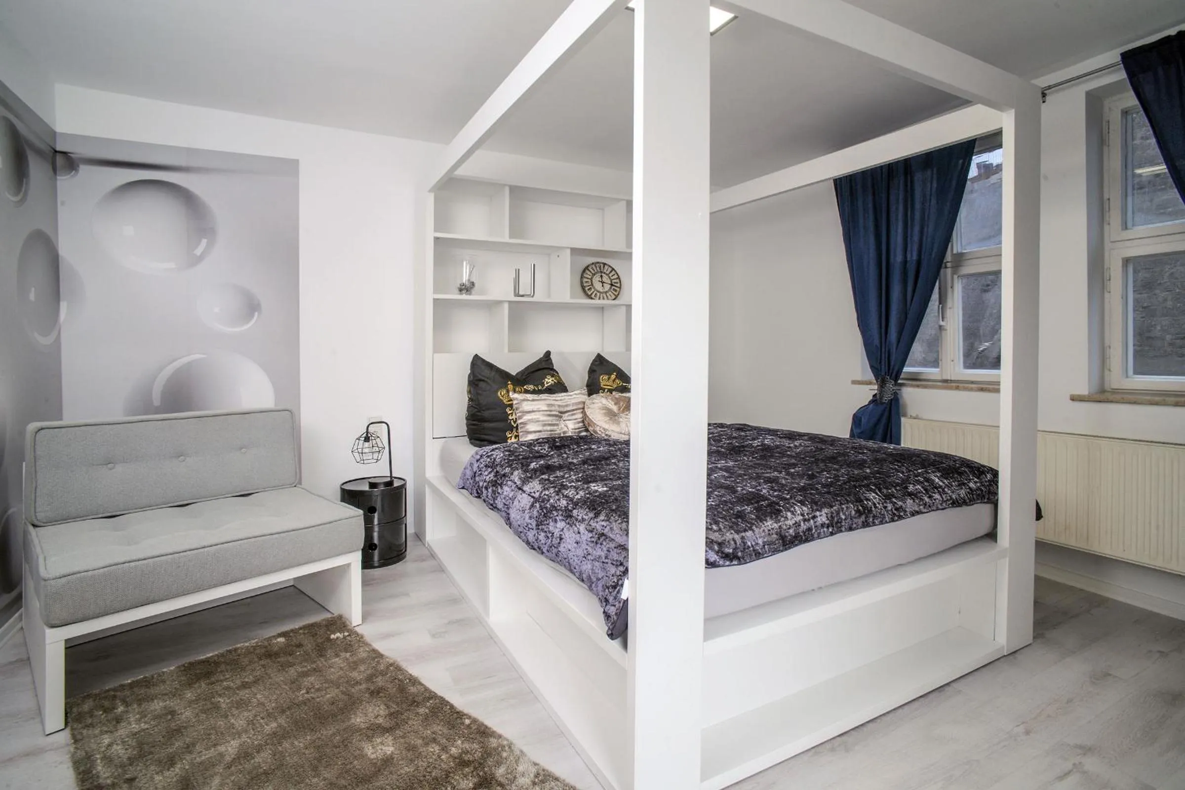 Bed in Designpension Traumschloss Hotel Garni