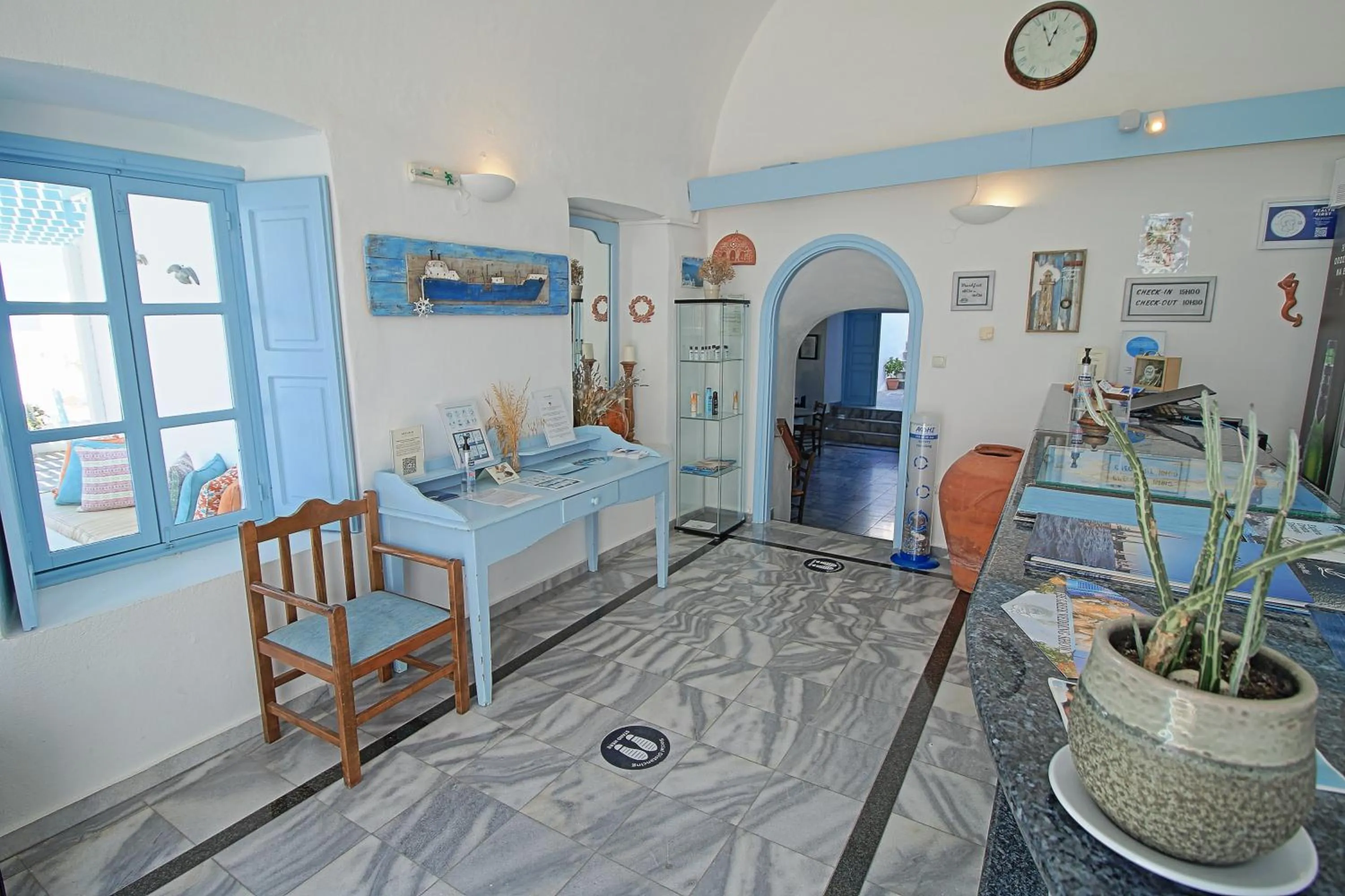 Lobby or reception in Aethrio Sunset Village - Oia