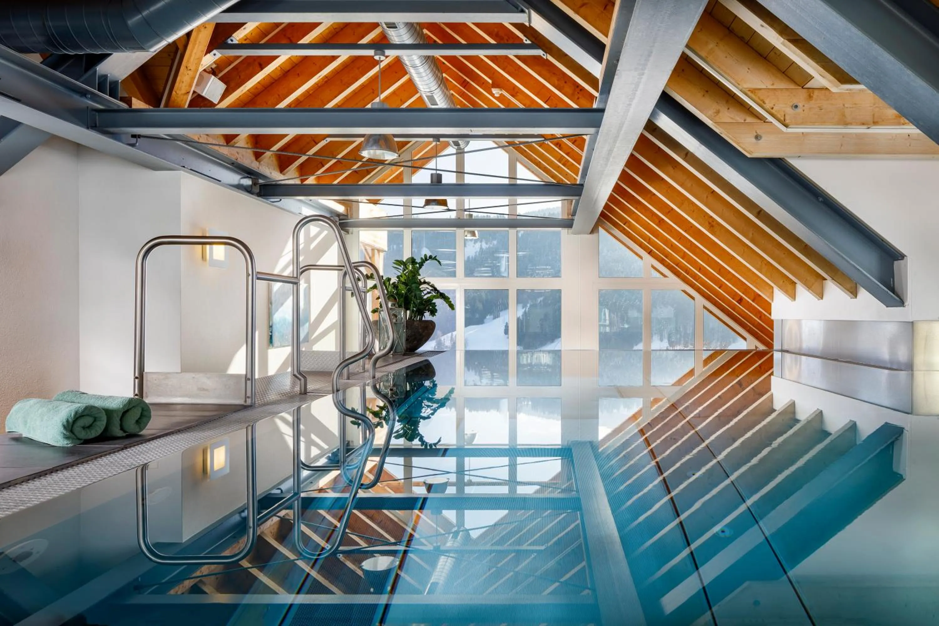 Swimming pool in Hirschen Guesthouse - Village Hotel