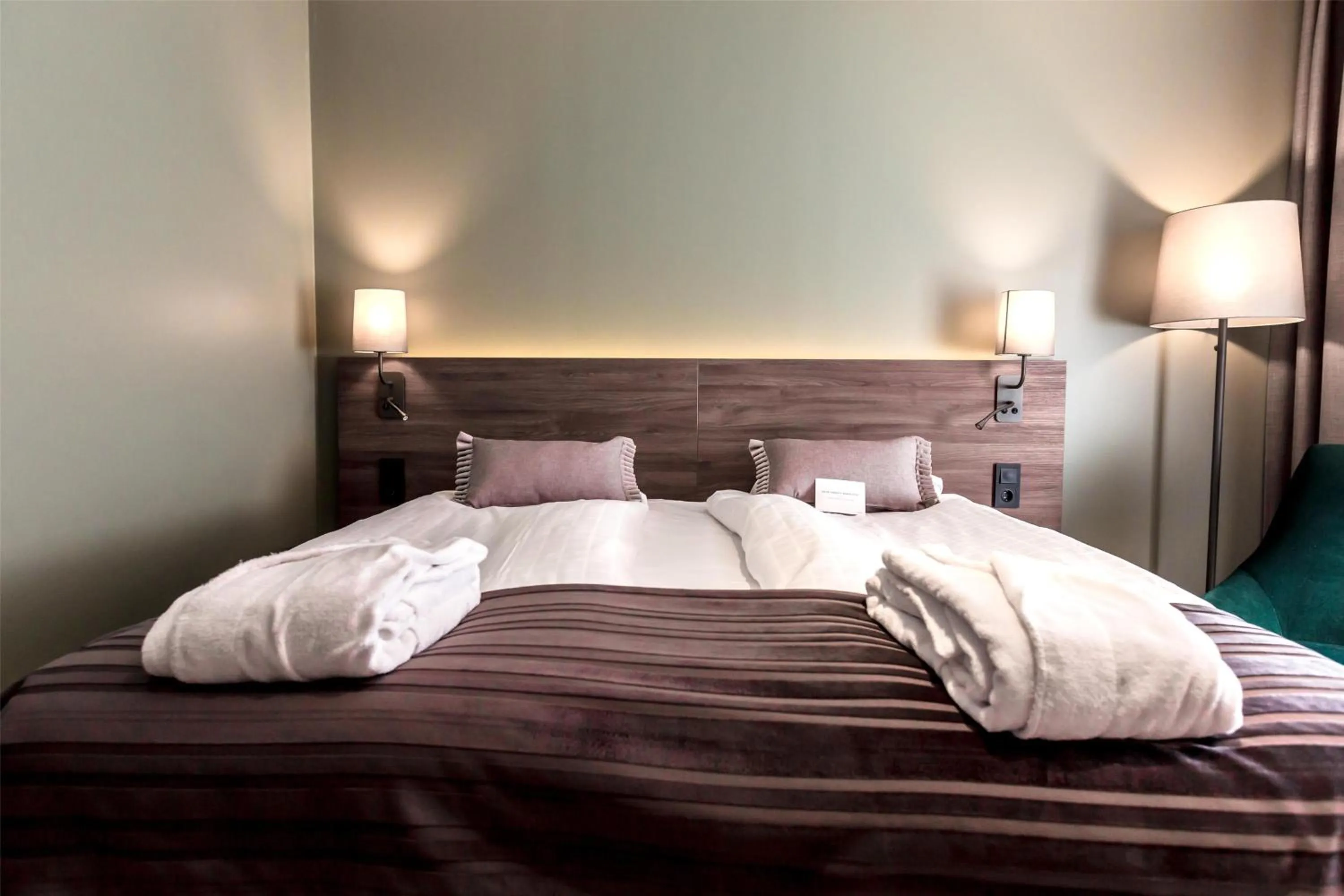 Bedroom, Bed in Scandic Uplandia