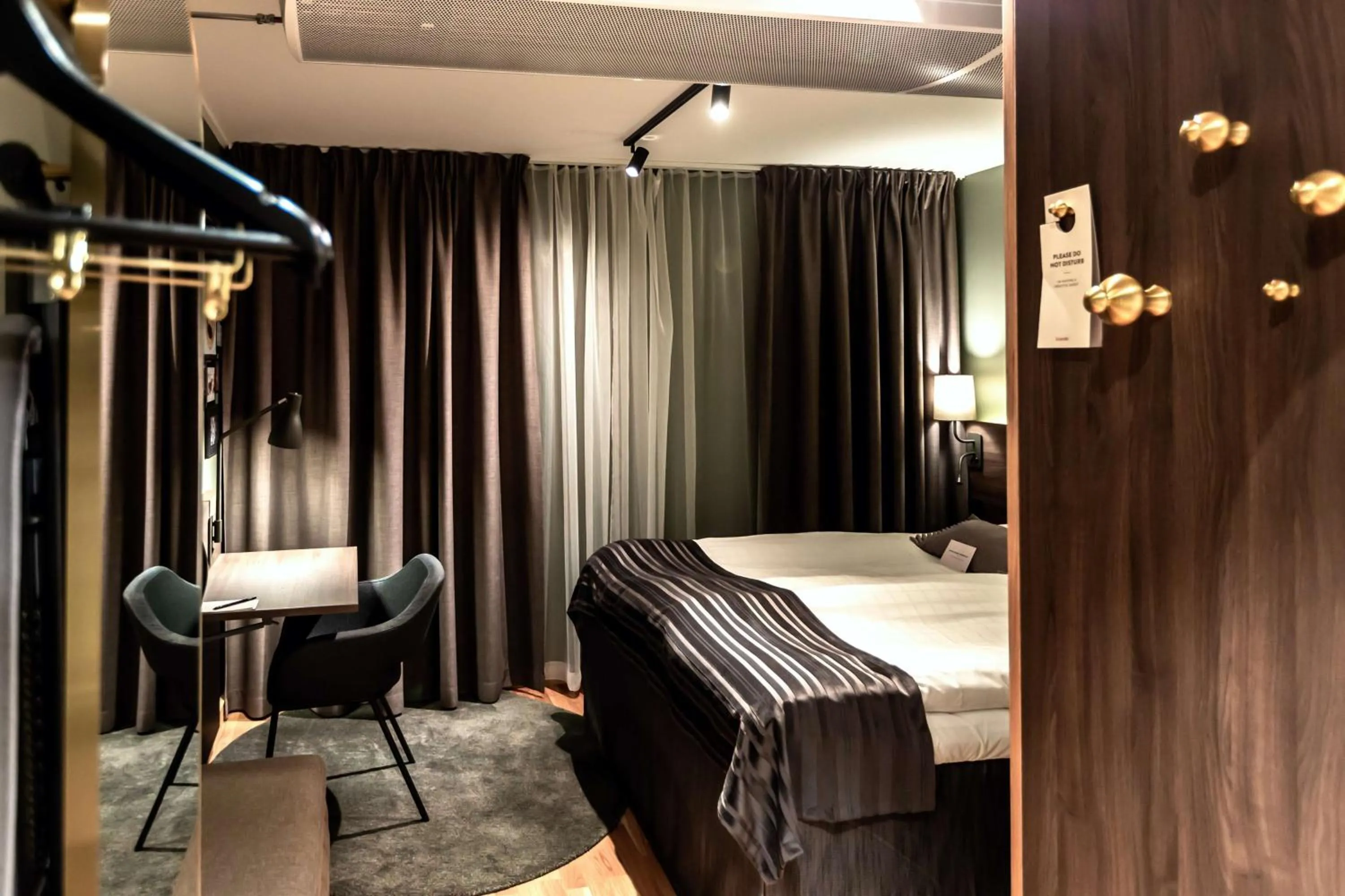 Bedroom, Bed in Scandic Uplandia