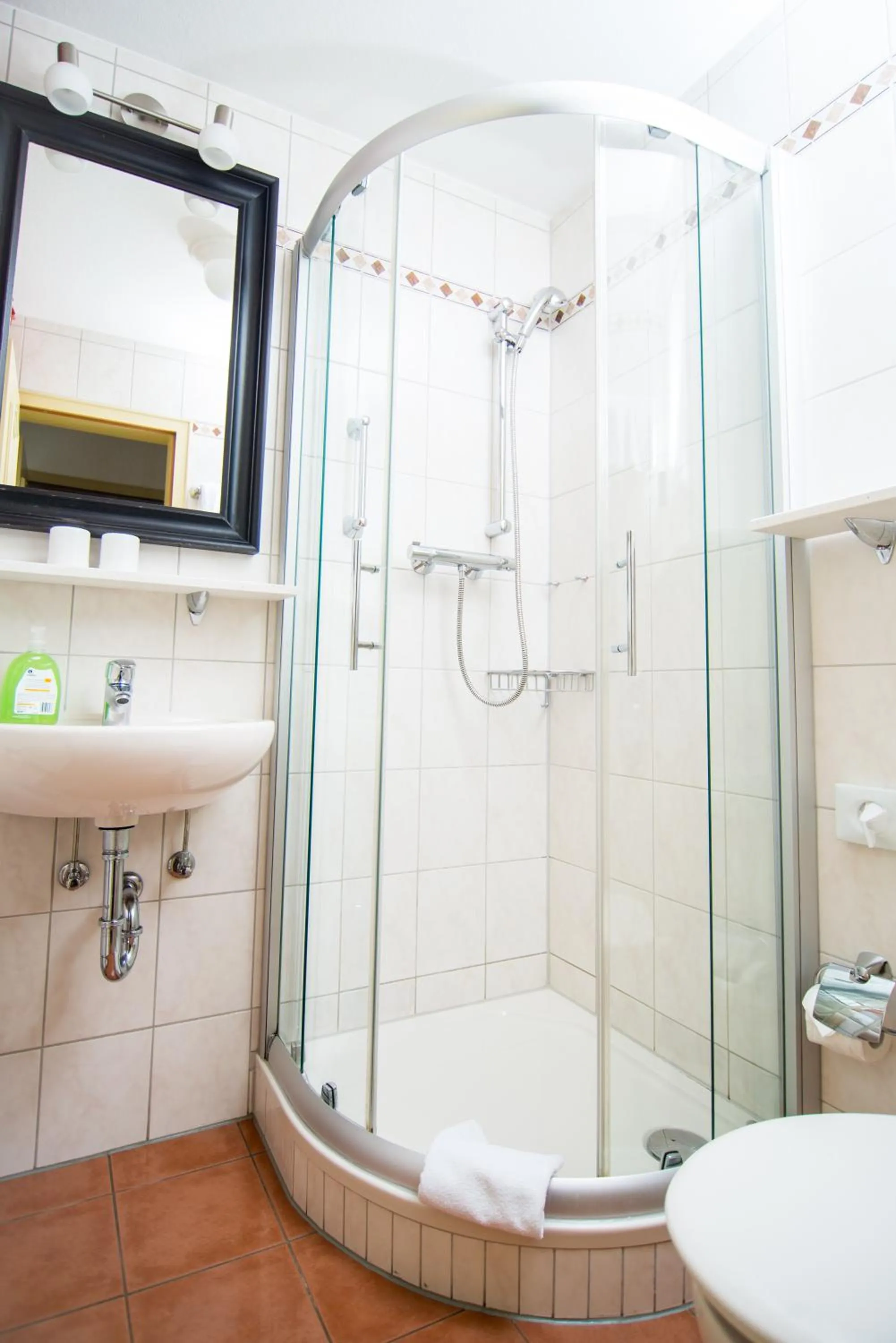Bathroom in Ferienapartments Schnibbe