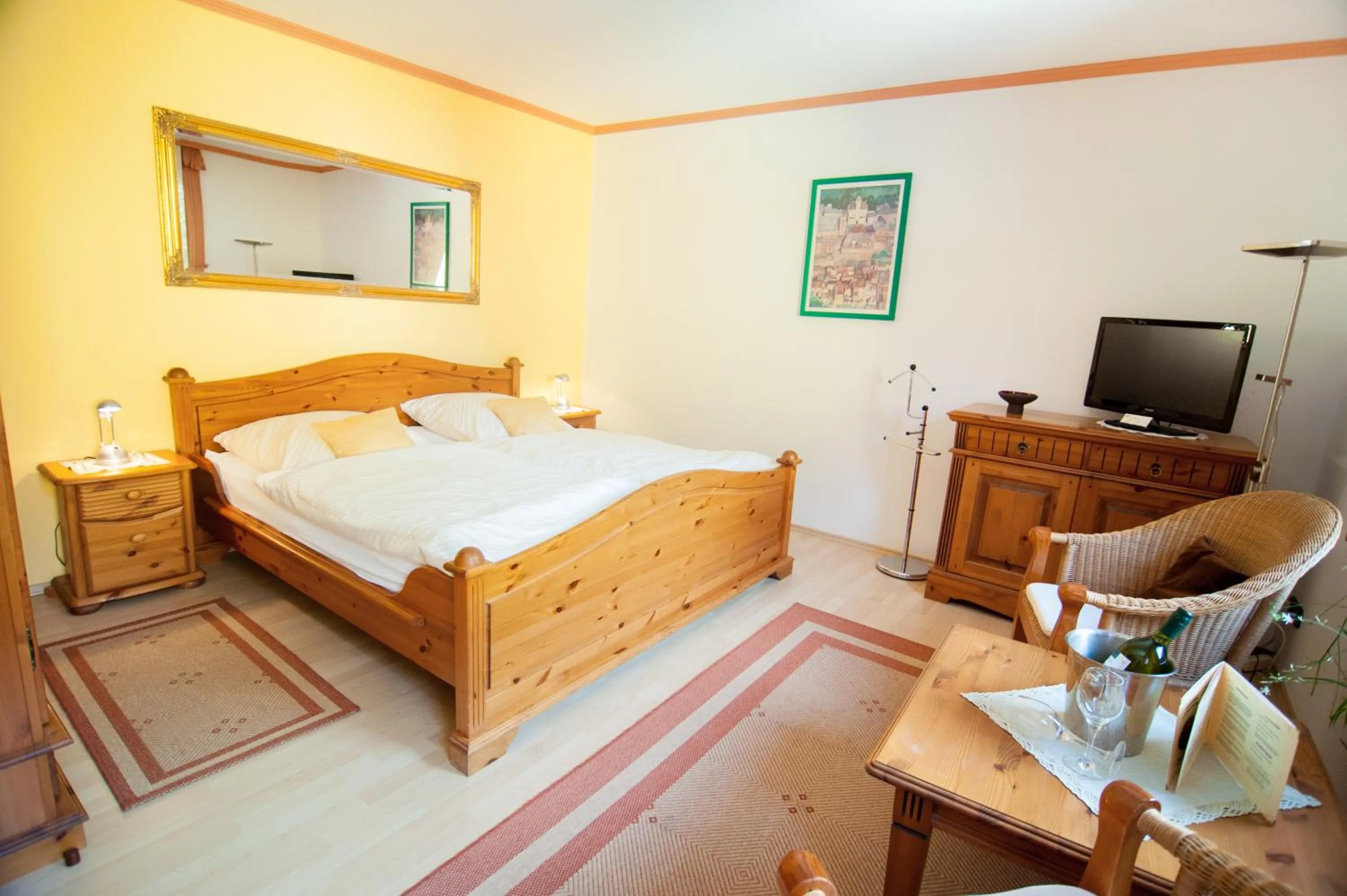 Bedroom, Bed in Ferienapartments Schnibbe