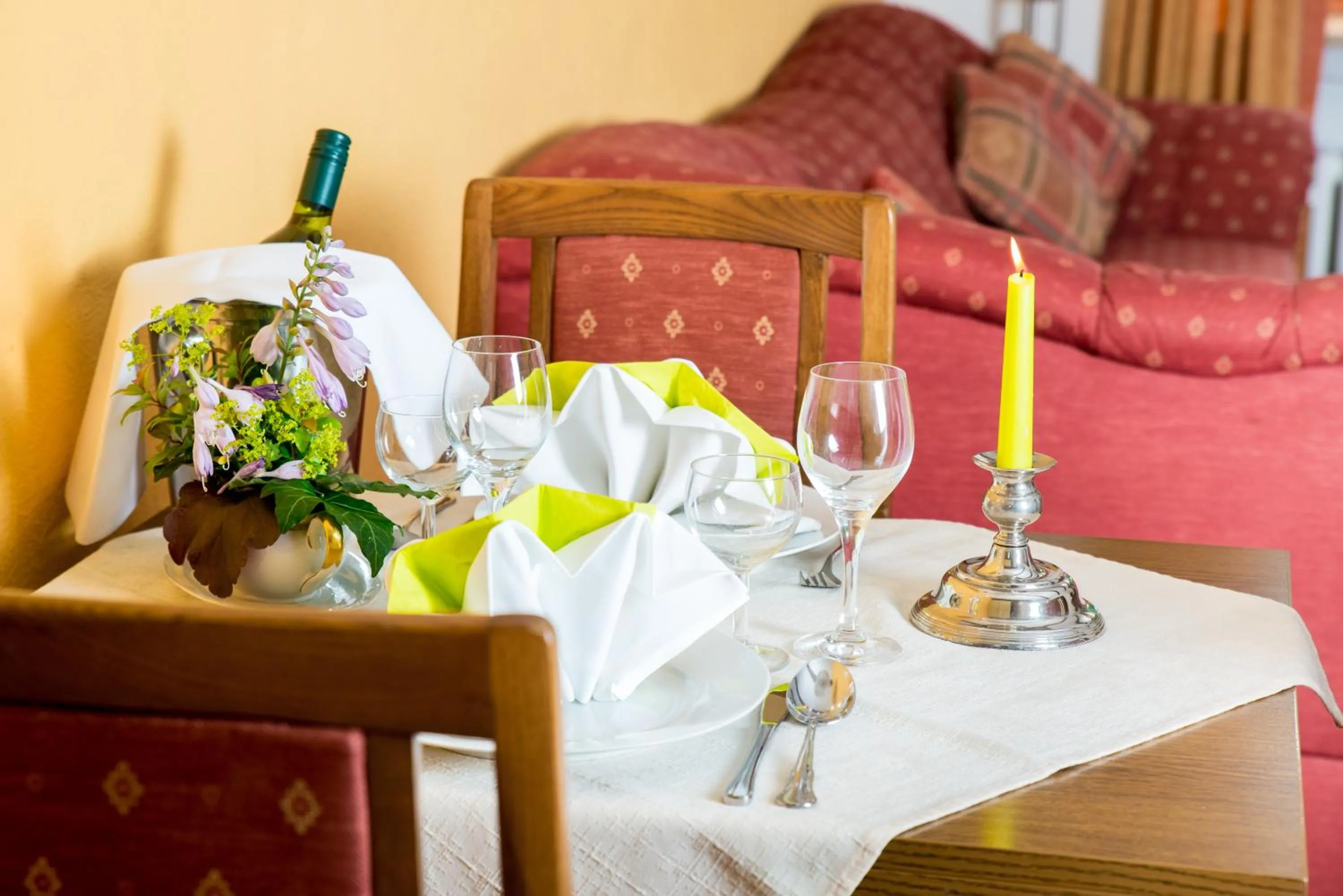 Dining area in Ferienapartments Schnibbe