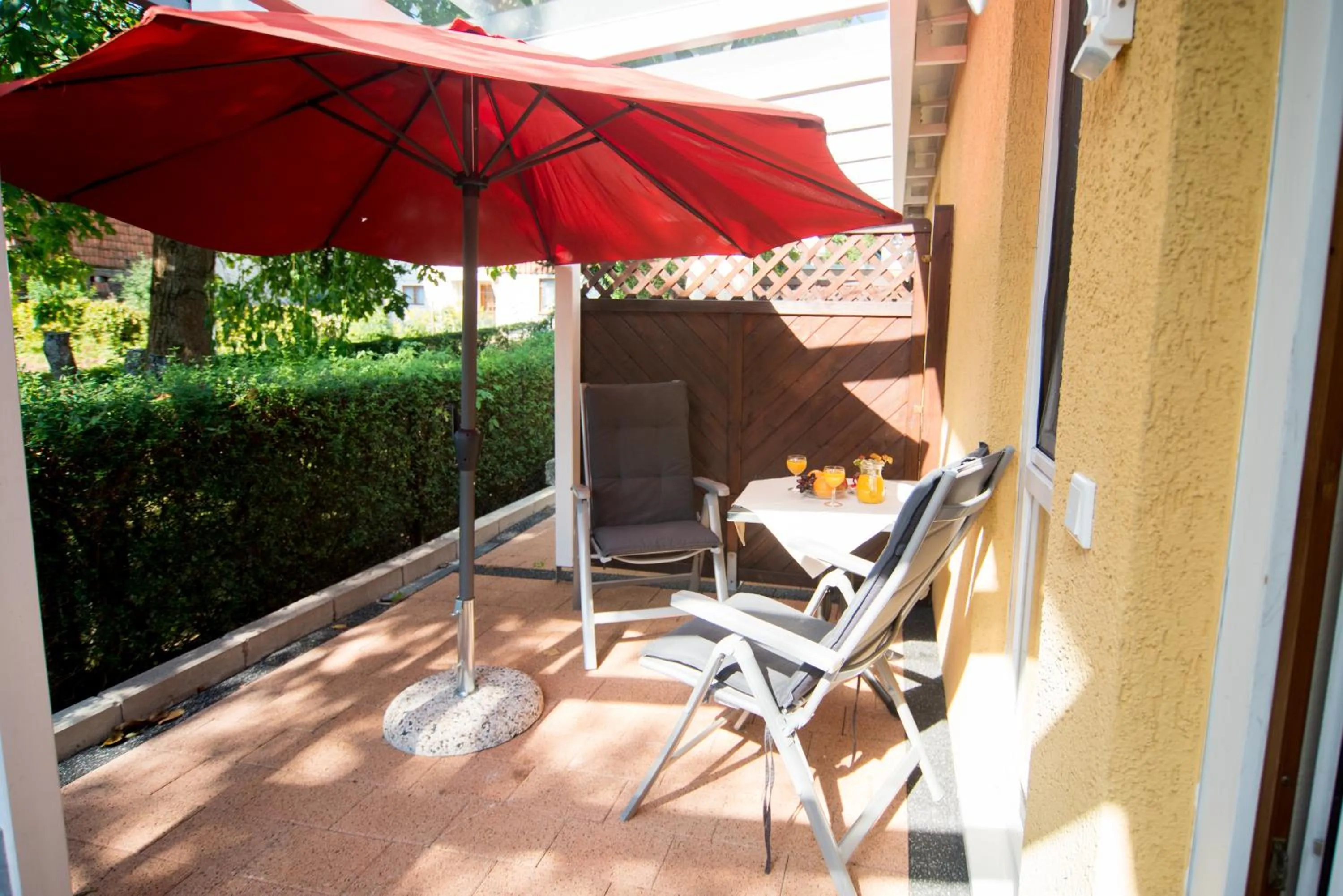 Balcony/Terrace in Ferienapartments Schnibbe