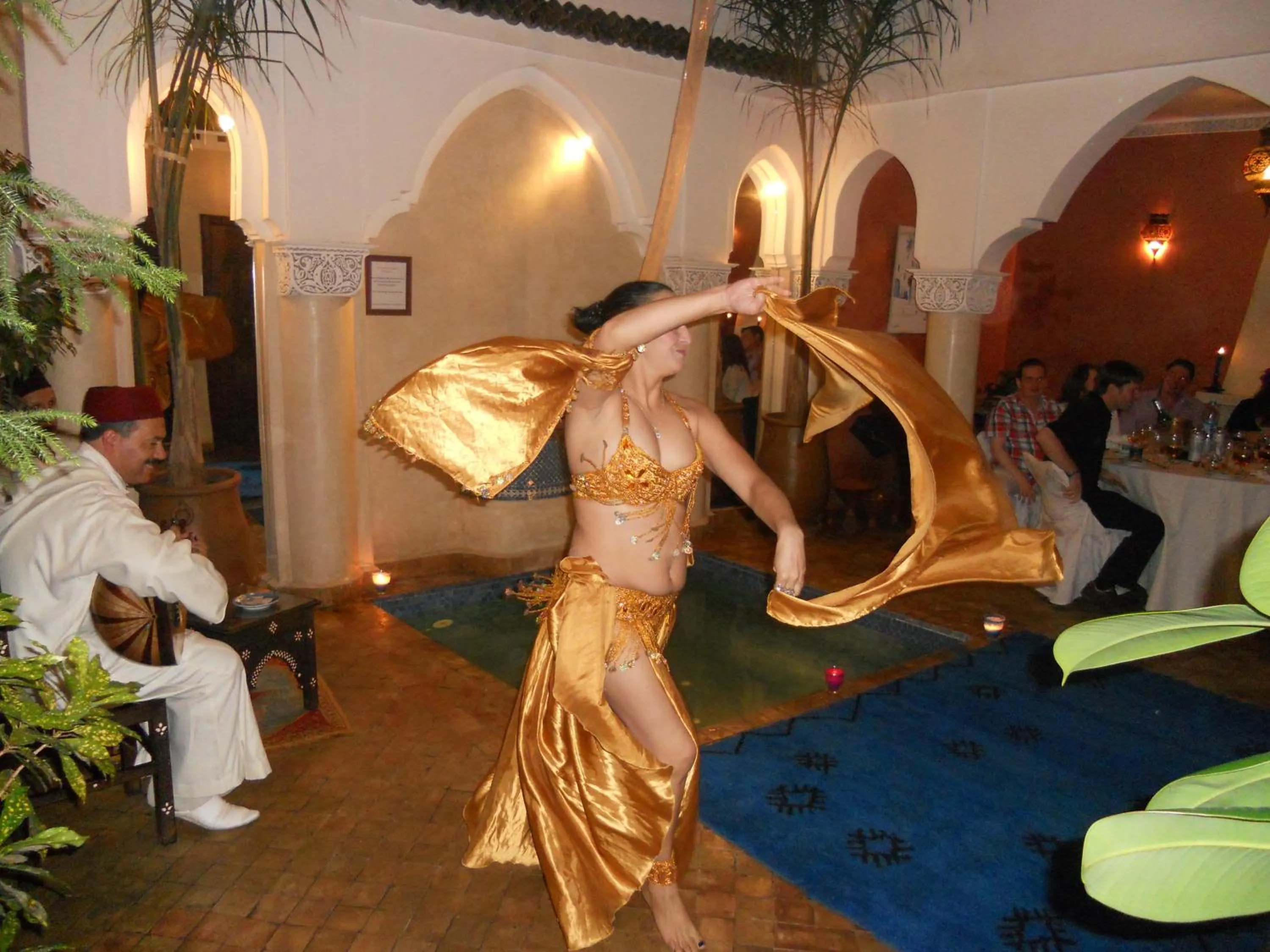 Evening entertainment in Riad Morgane