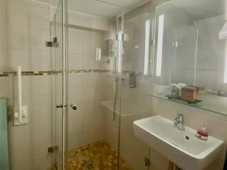 Bathroom in Boutique Hotel & Bio Wirtshaus Schwarzer Bock