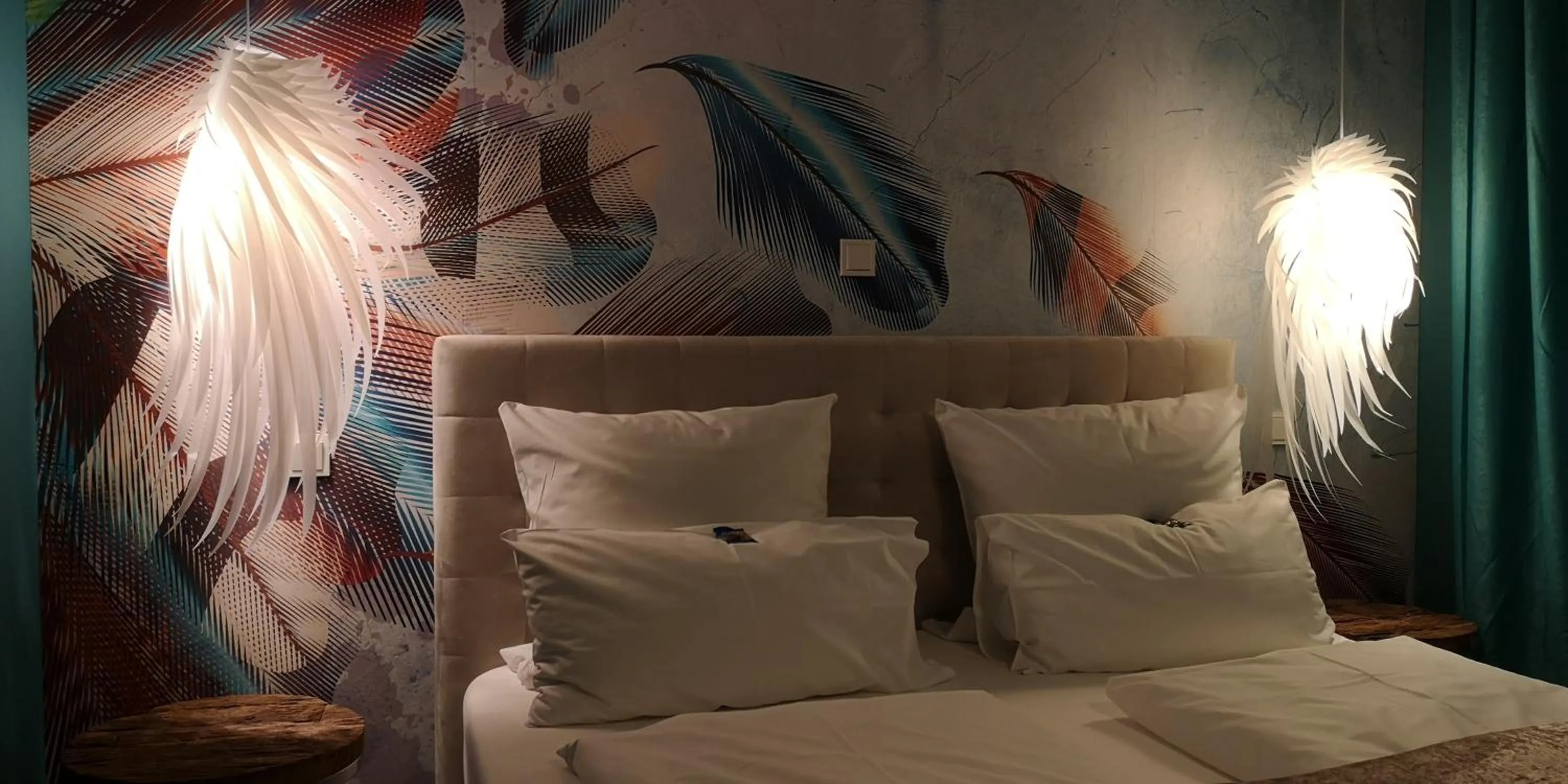 Bed in Boutique Hotel & Bio Wirtshaus Schwarzer Bock