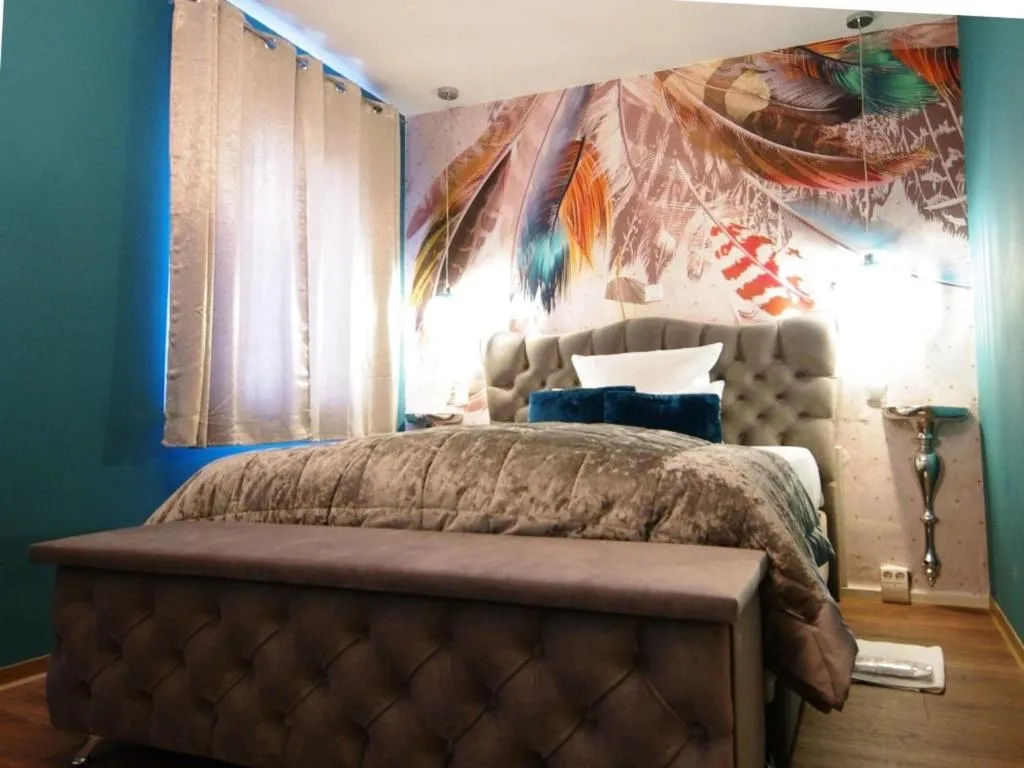 Bedroom, Bed in Boutique Hotel & Bio Wirtshaus Schwarzer Bock