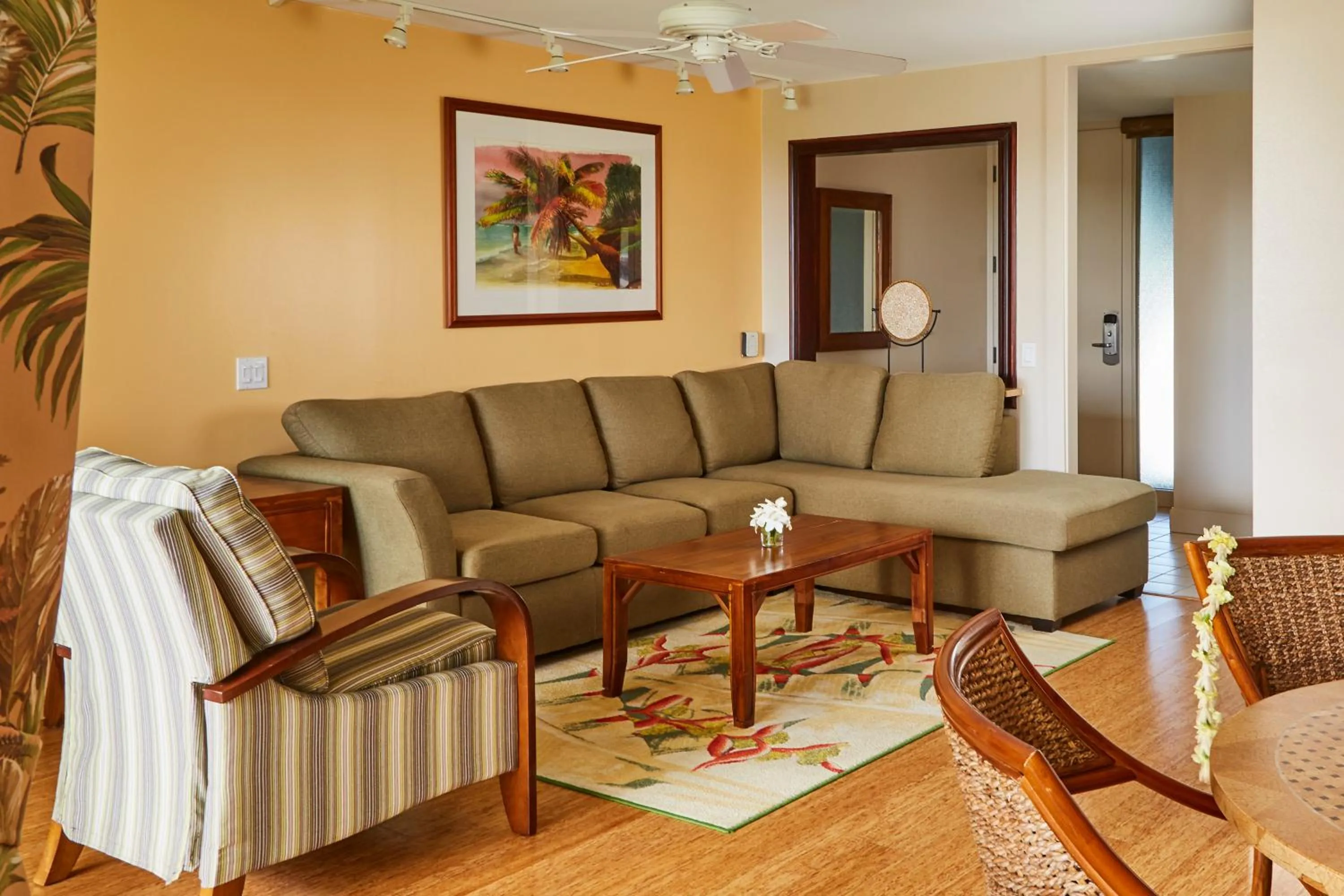 Living room in The Cliffs at Princeville