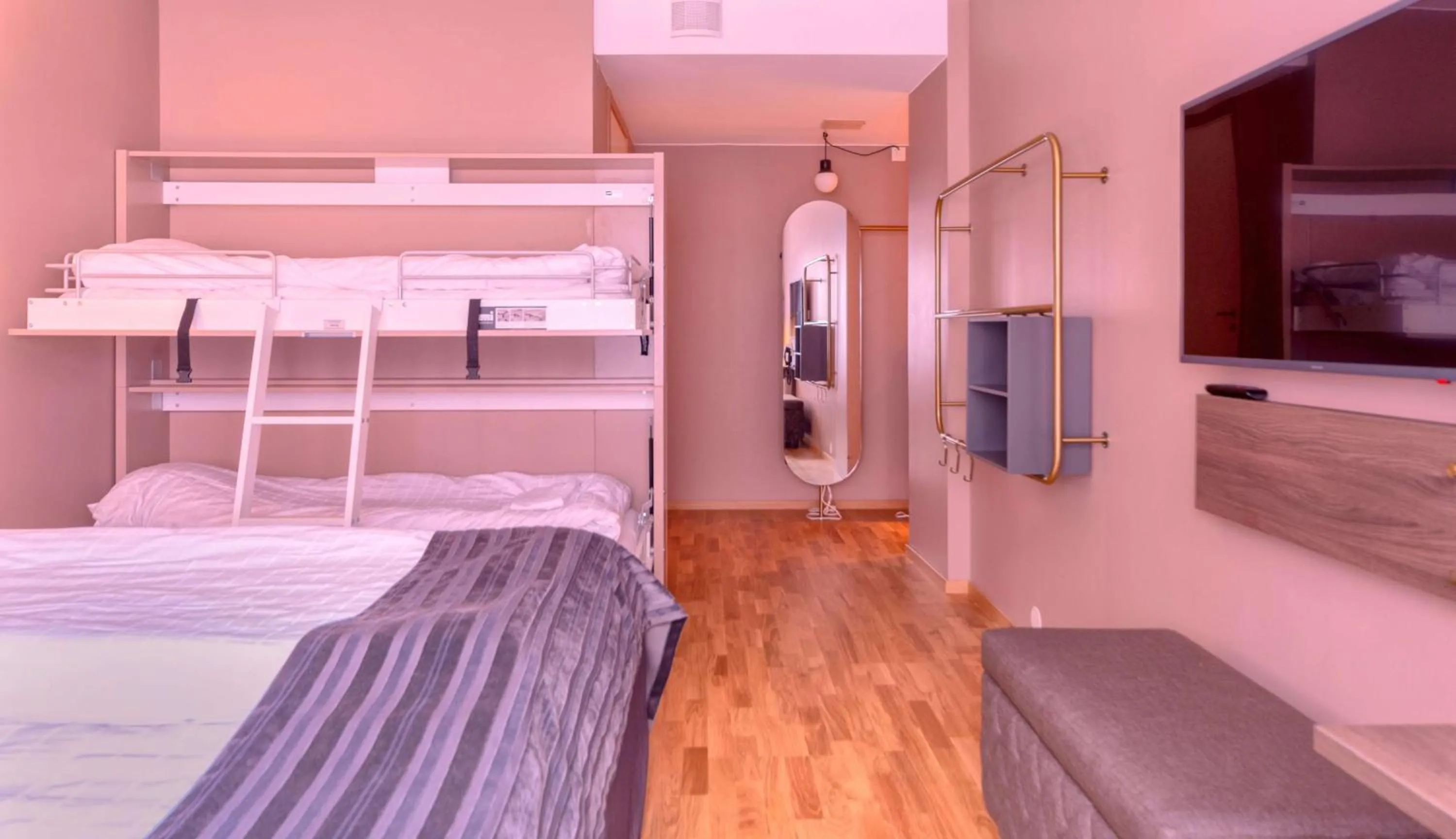 Bedroom, Bed in Scandic Hallandia