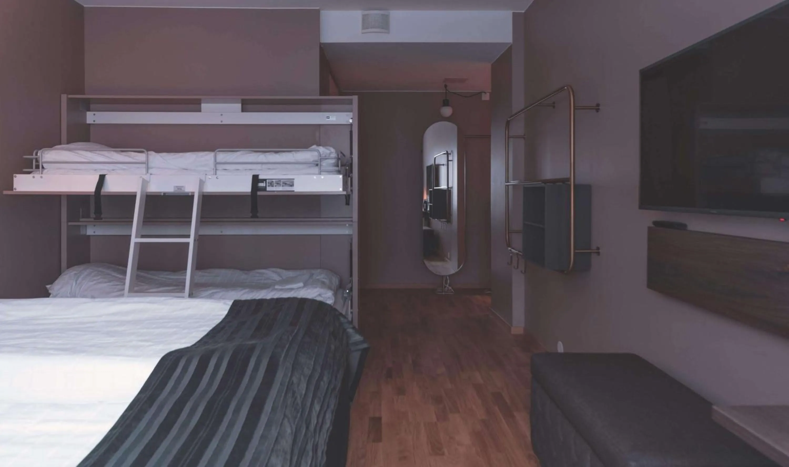 Bedroom, Bed in Scandic Hallandia