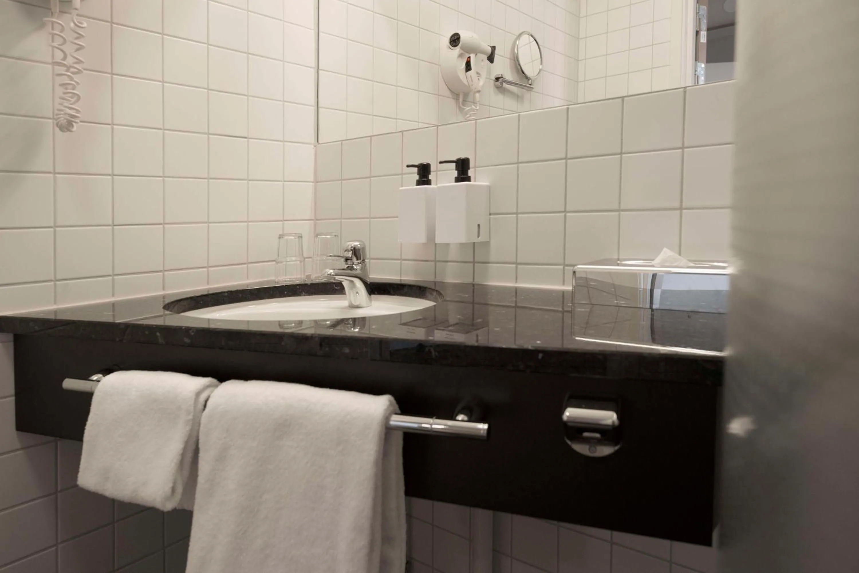 Bedroom in Scandic Hallandia