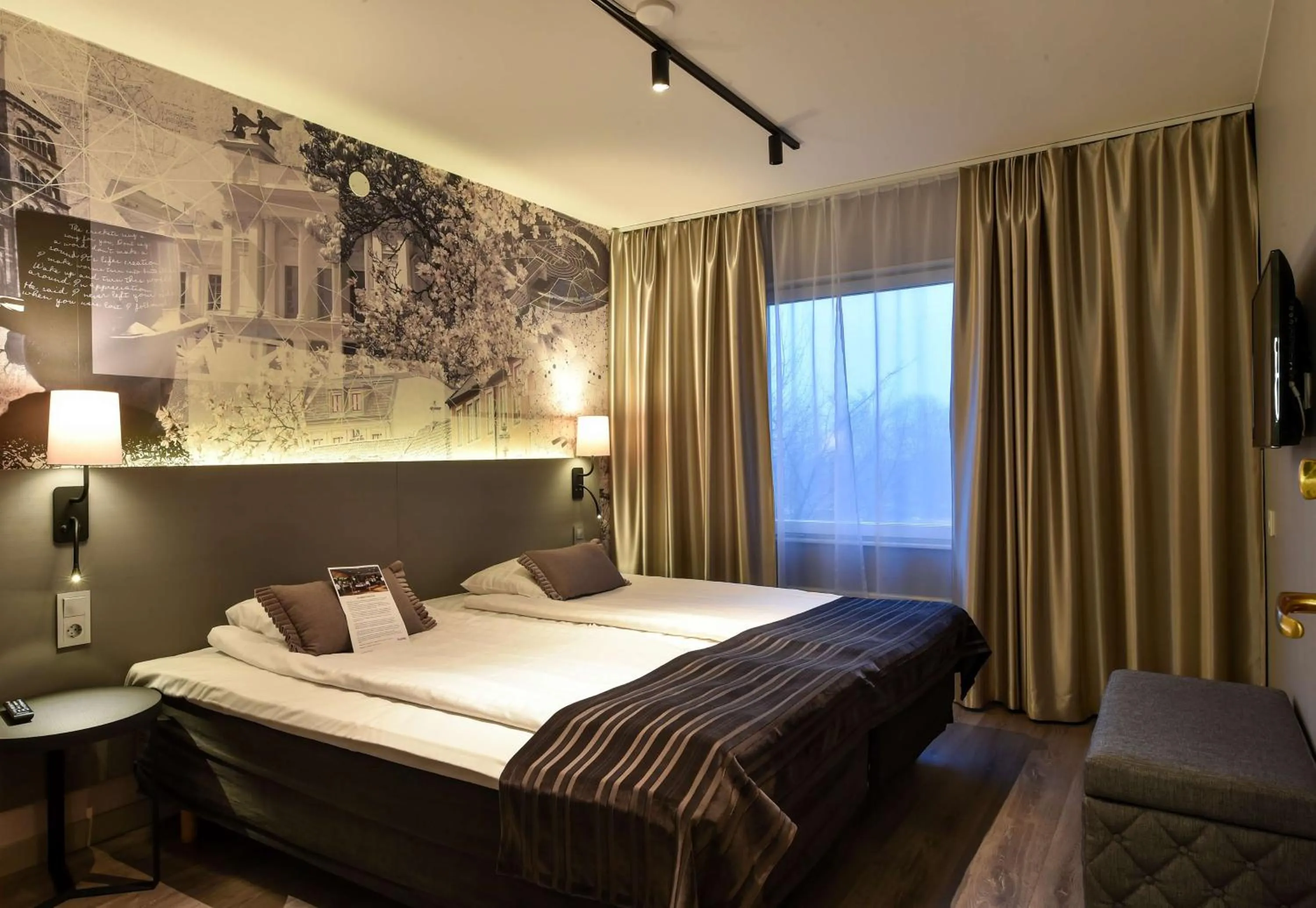 Bedroom, Bed in Scandic Star Lund