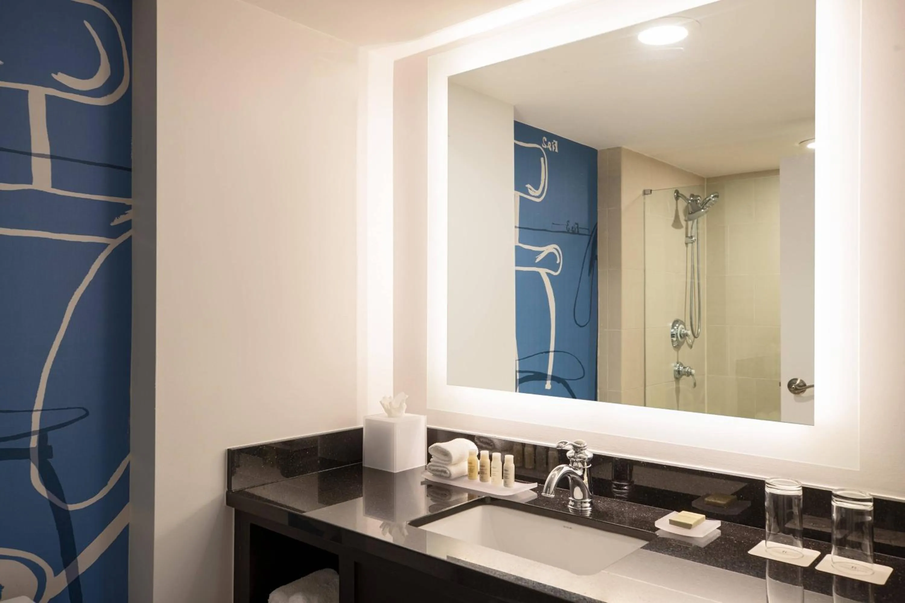 Bathroom in The Baronette Renaissance Detroit-Novi Hotel