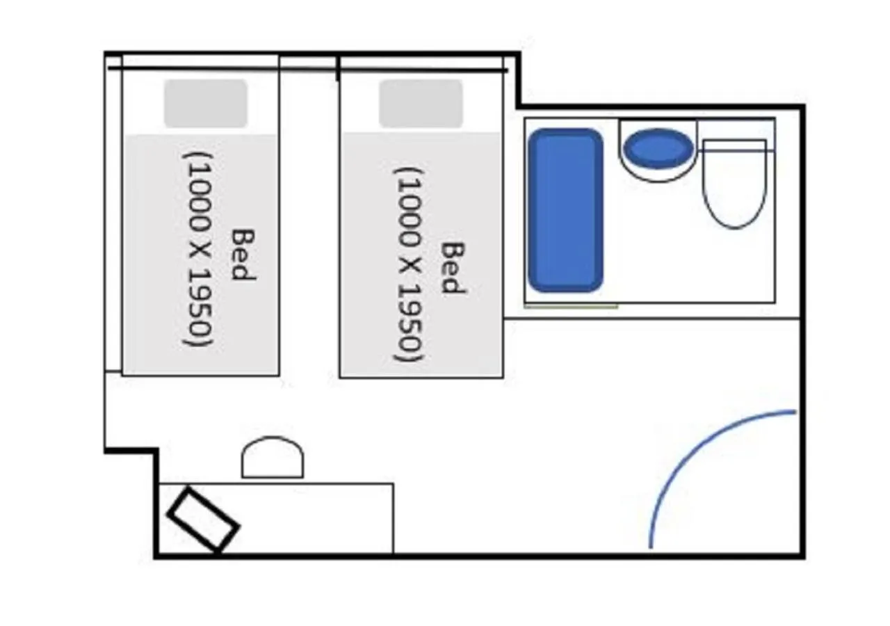Photo of the whole room in Hotel Consort Shin-Osaka