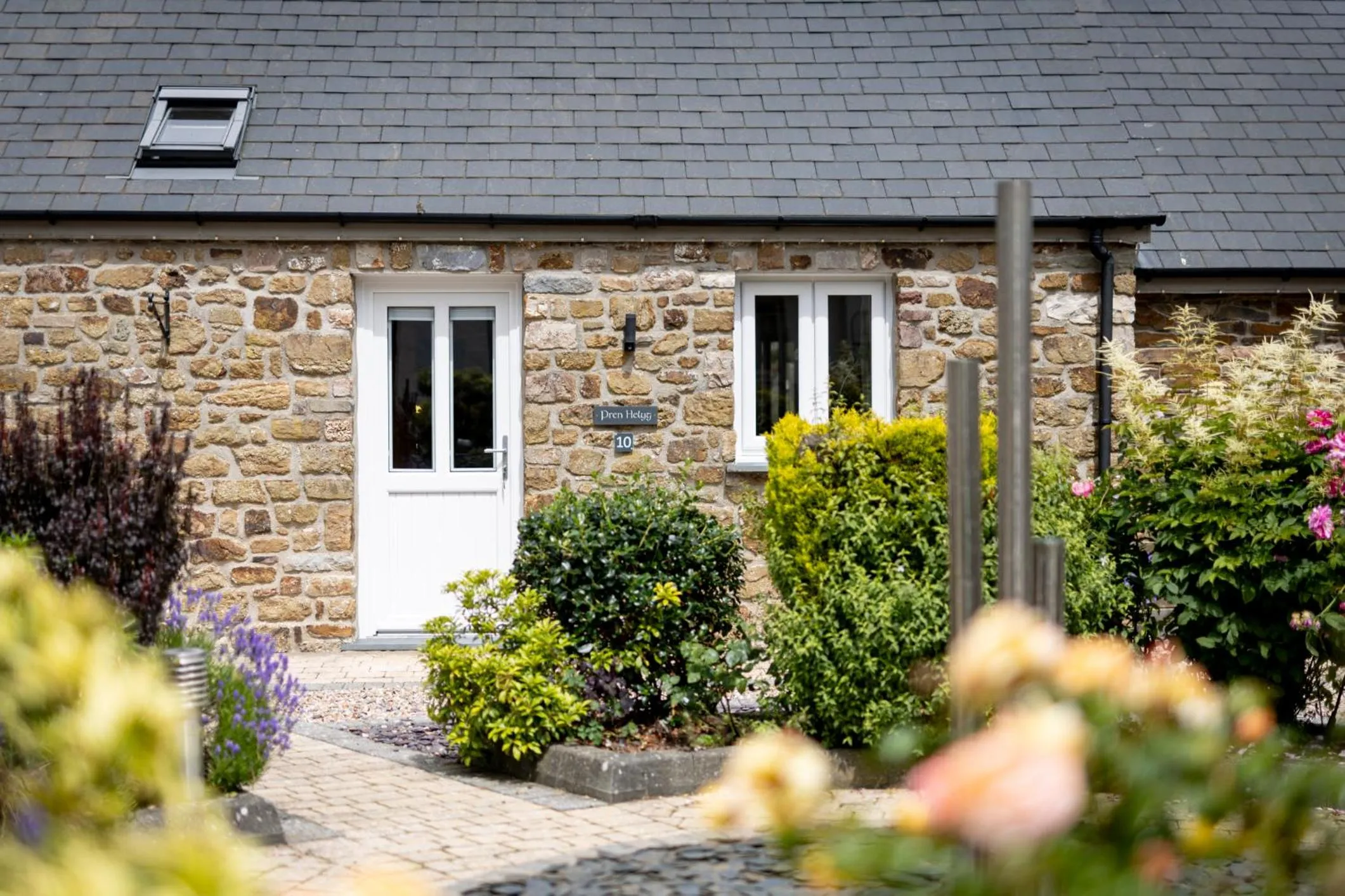 Garden view in Canaston Oaks