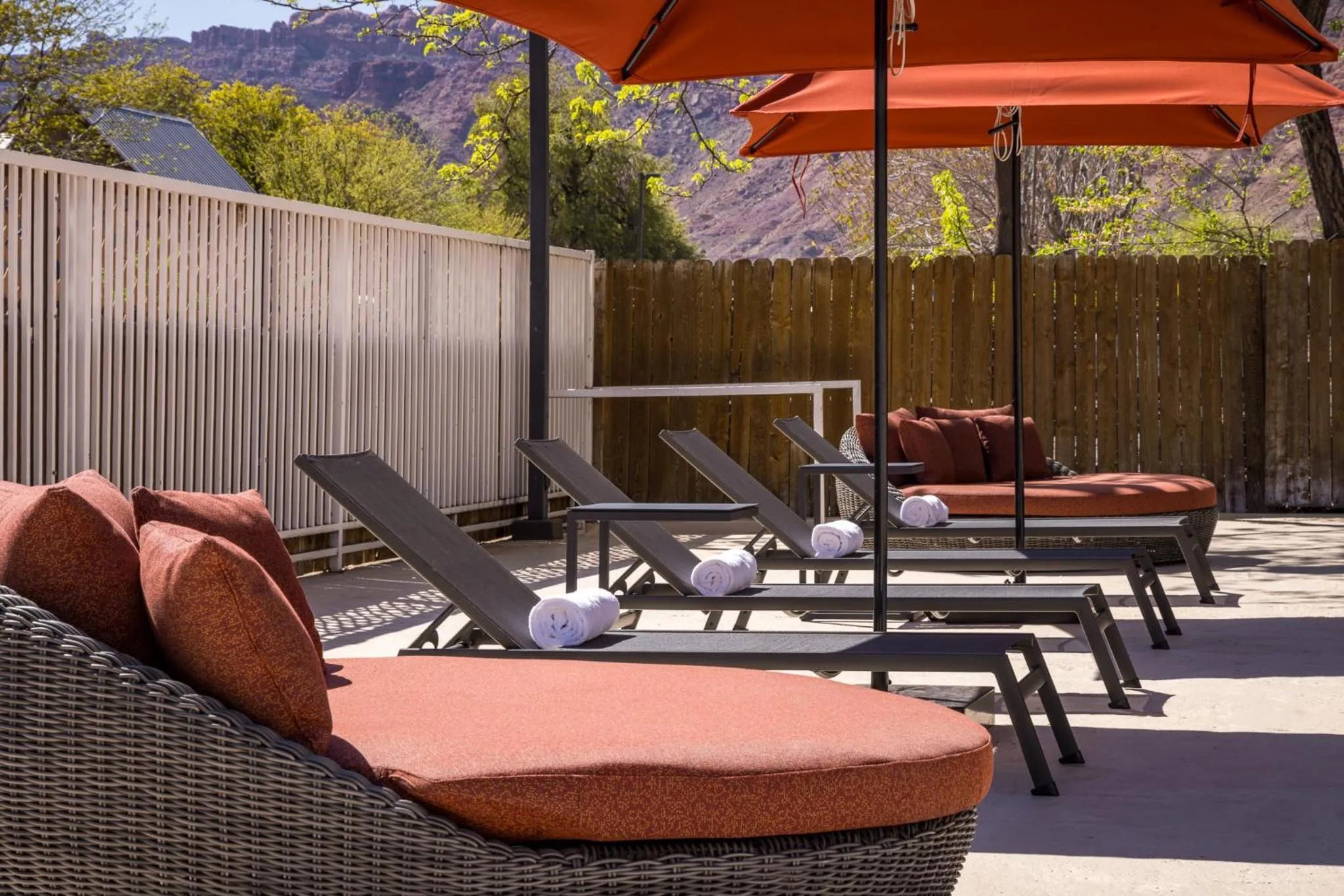 sunbed in River Canyon Lodge