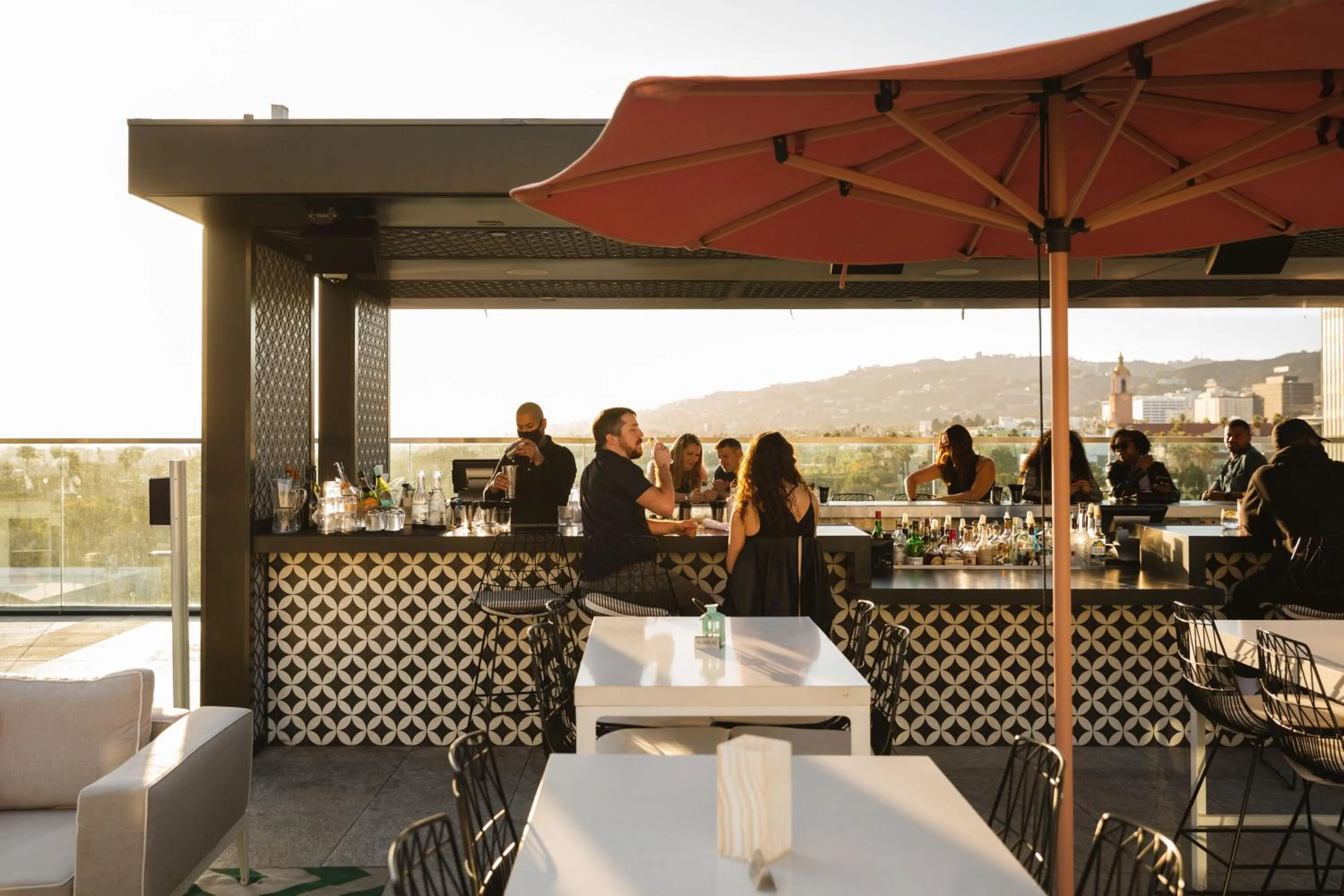 Lounge or bar in The Godfrey Hotel Hollywood