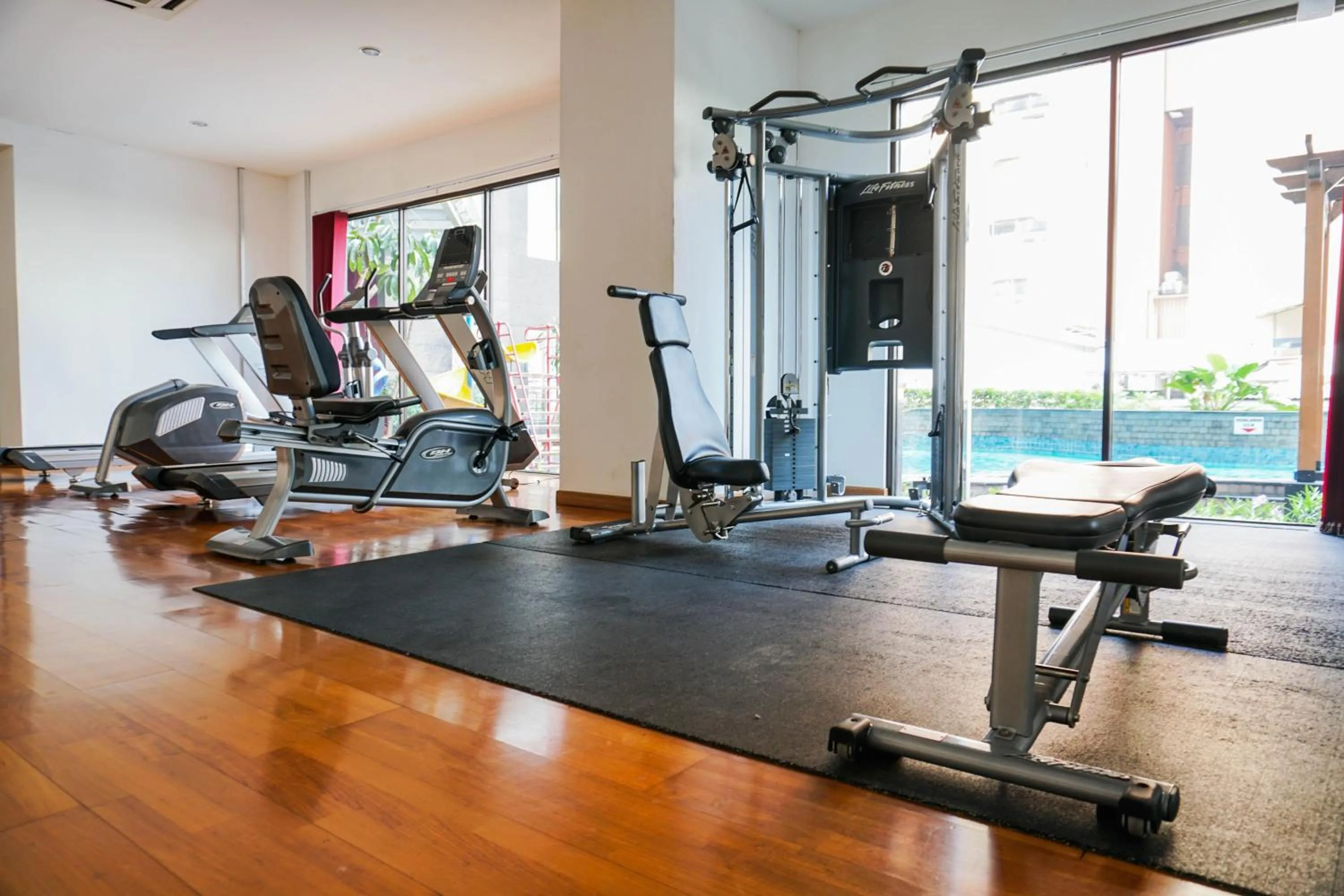 Fitness centre/facilities in Best and Homey 2BR Taman Sari Semanggi Apartment By Travelio