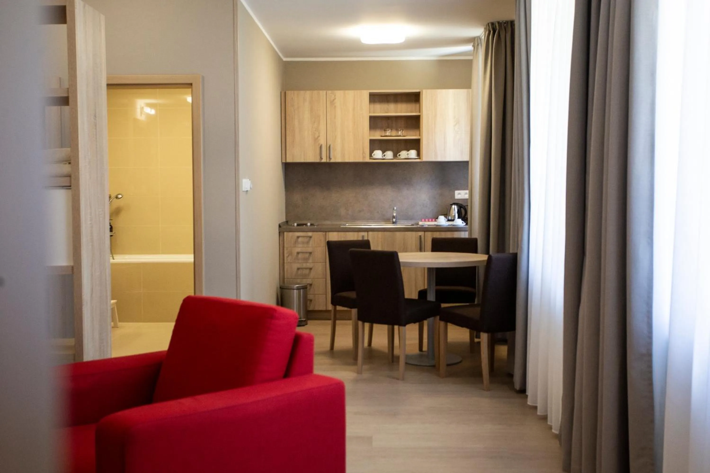 Kitchen or kitchenette in SALAMANDRA Hotel