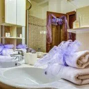 Bathroom, Bed in Ranč Kostelany