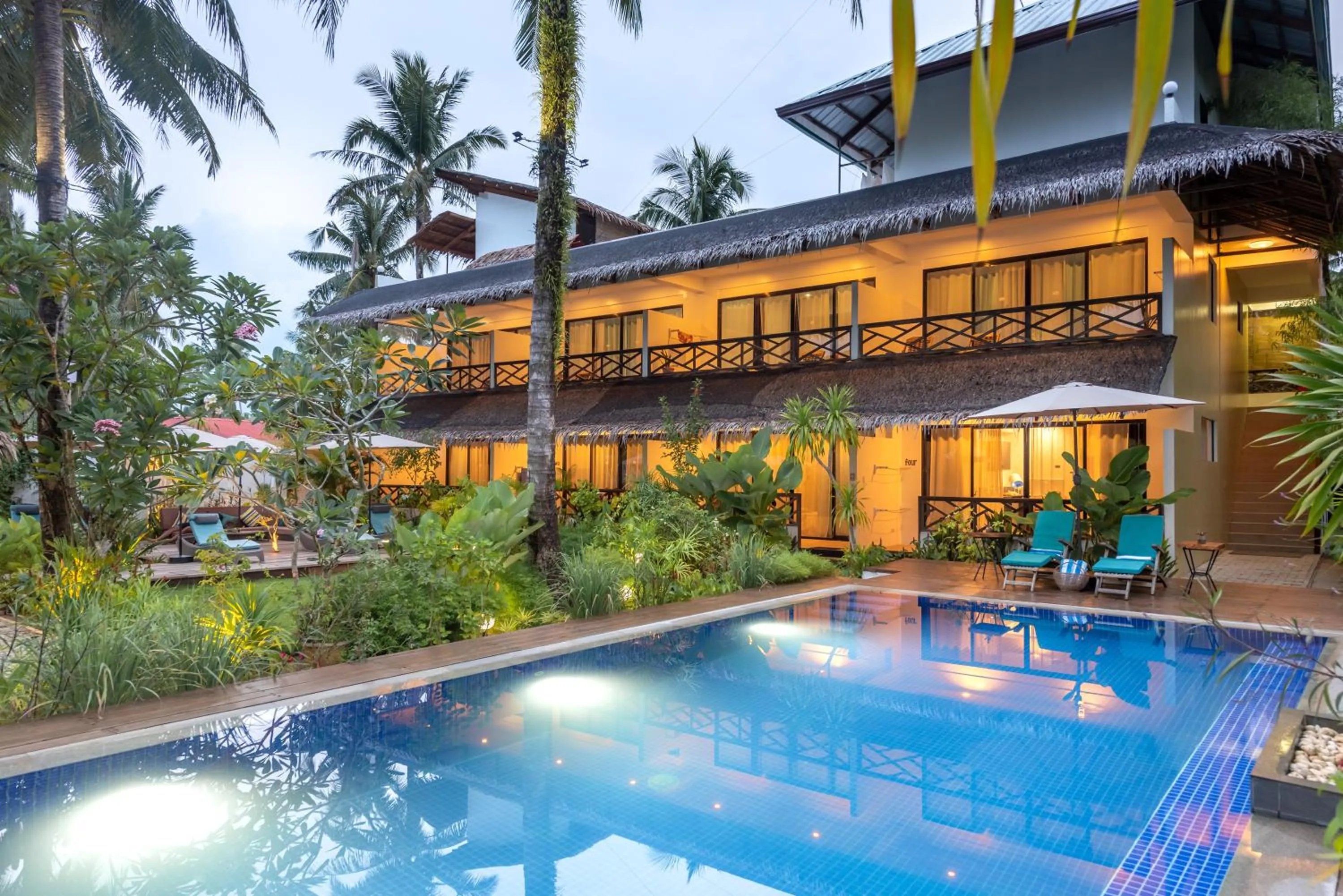 Pool view in Kalipay Resort Siargao