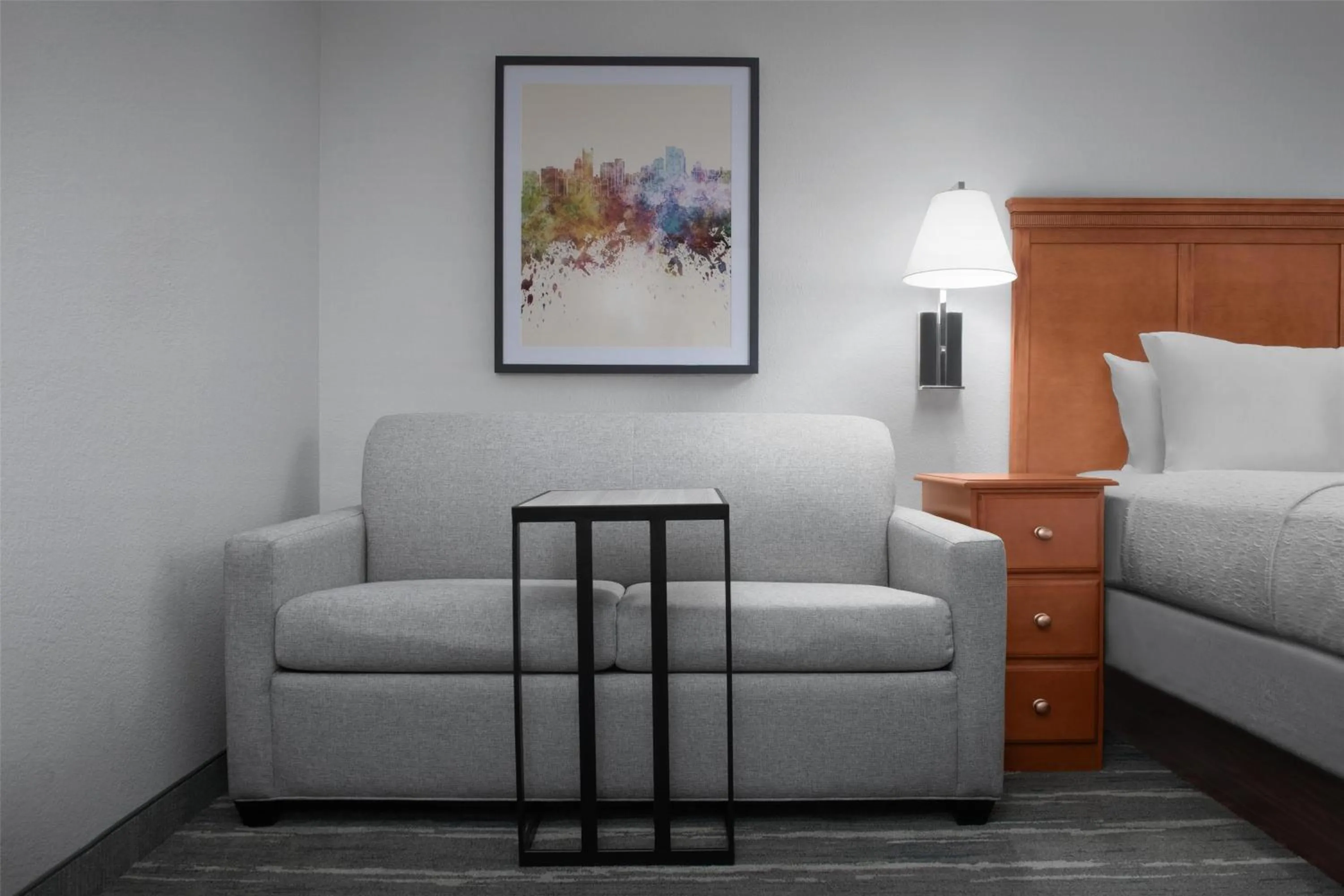 Living room, Bed in Hampton Inn Pittsburgh Greentree