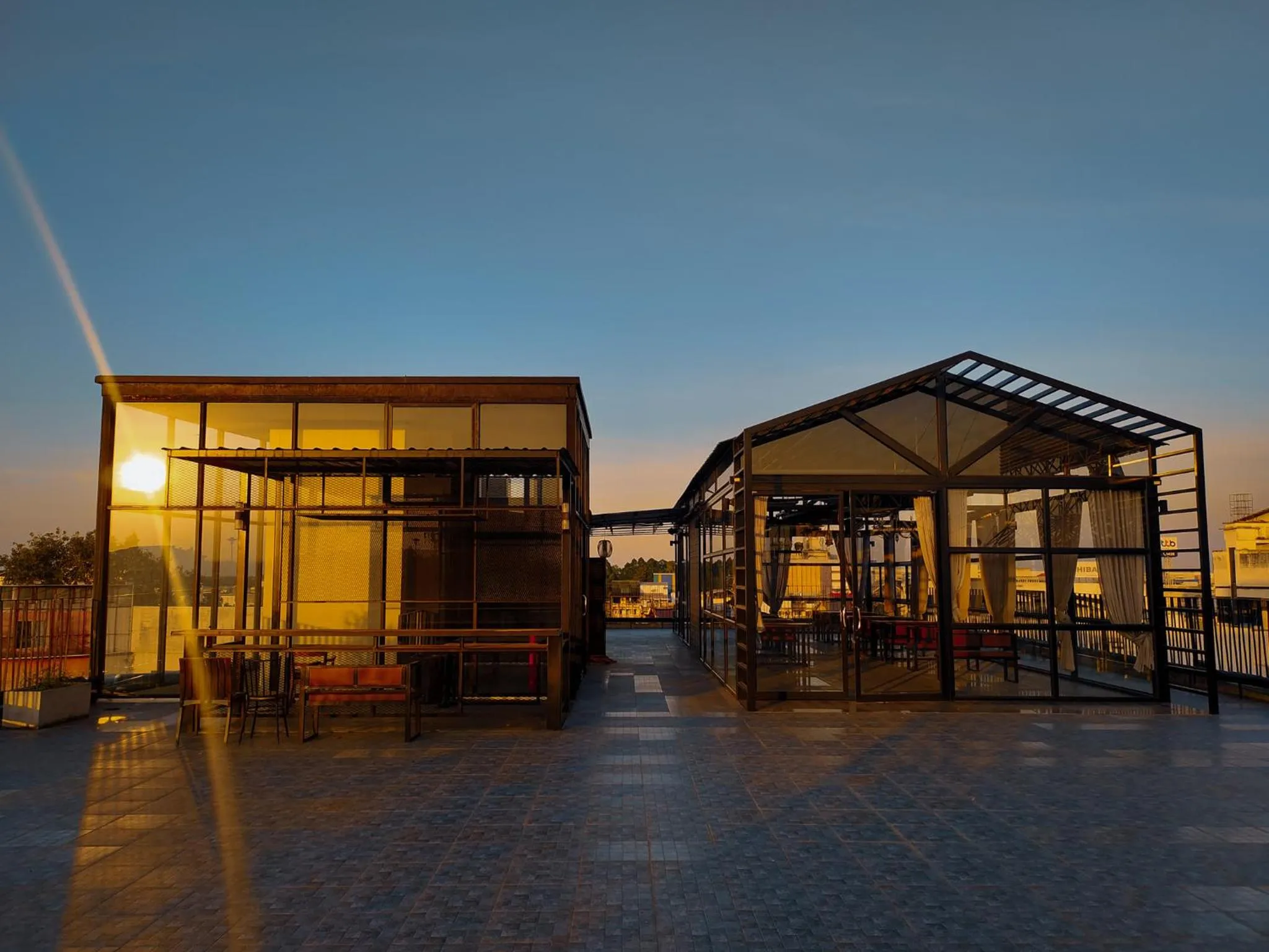 Sunset in The Harbour Front Hotel