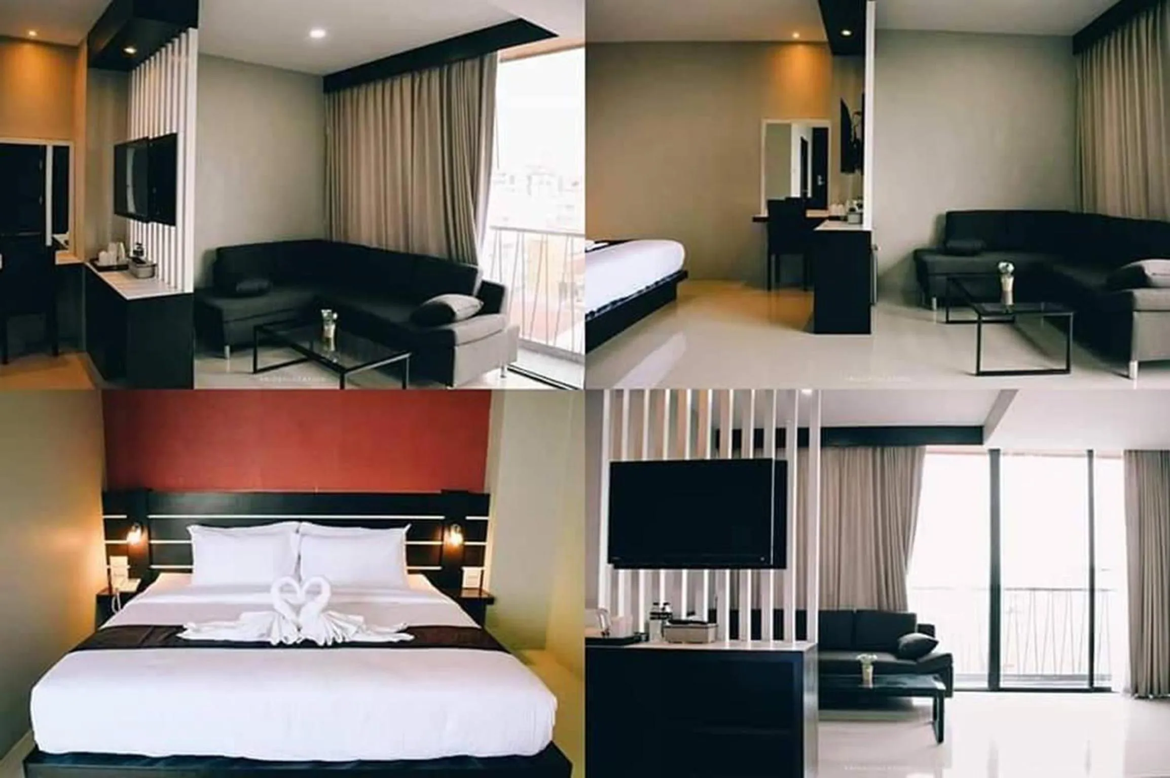 Photo of the whole room, Bed in The Harbour Front Hotel