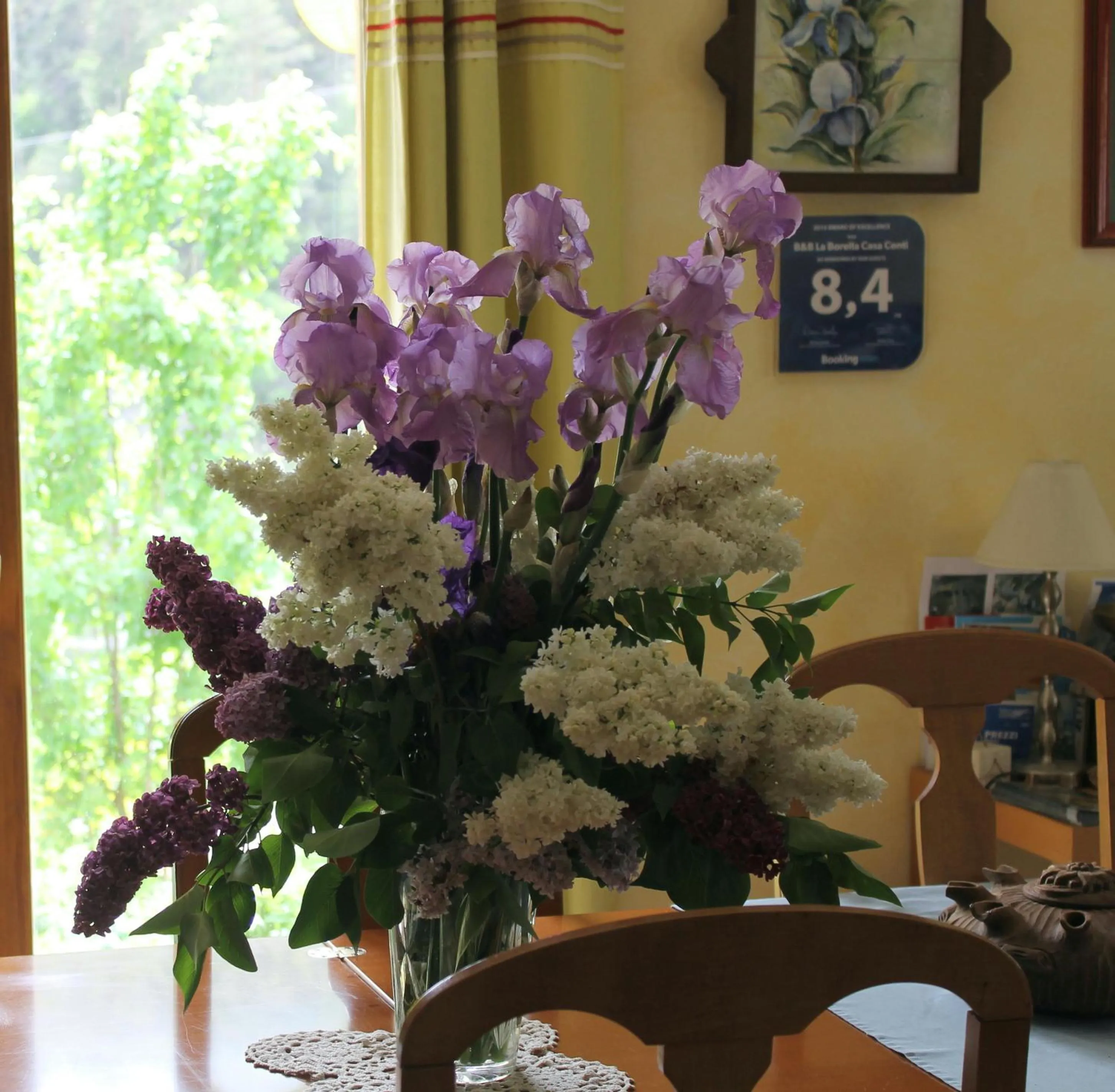 Decorative detail in B&B La Borella Casa Conti