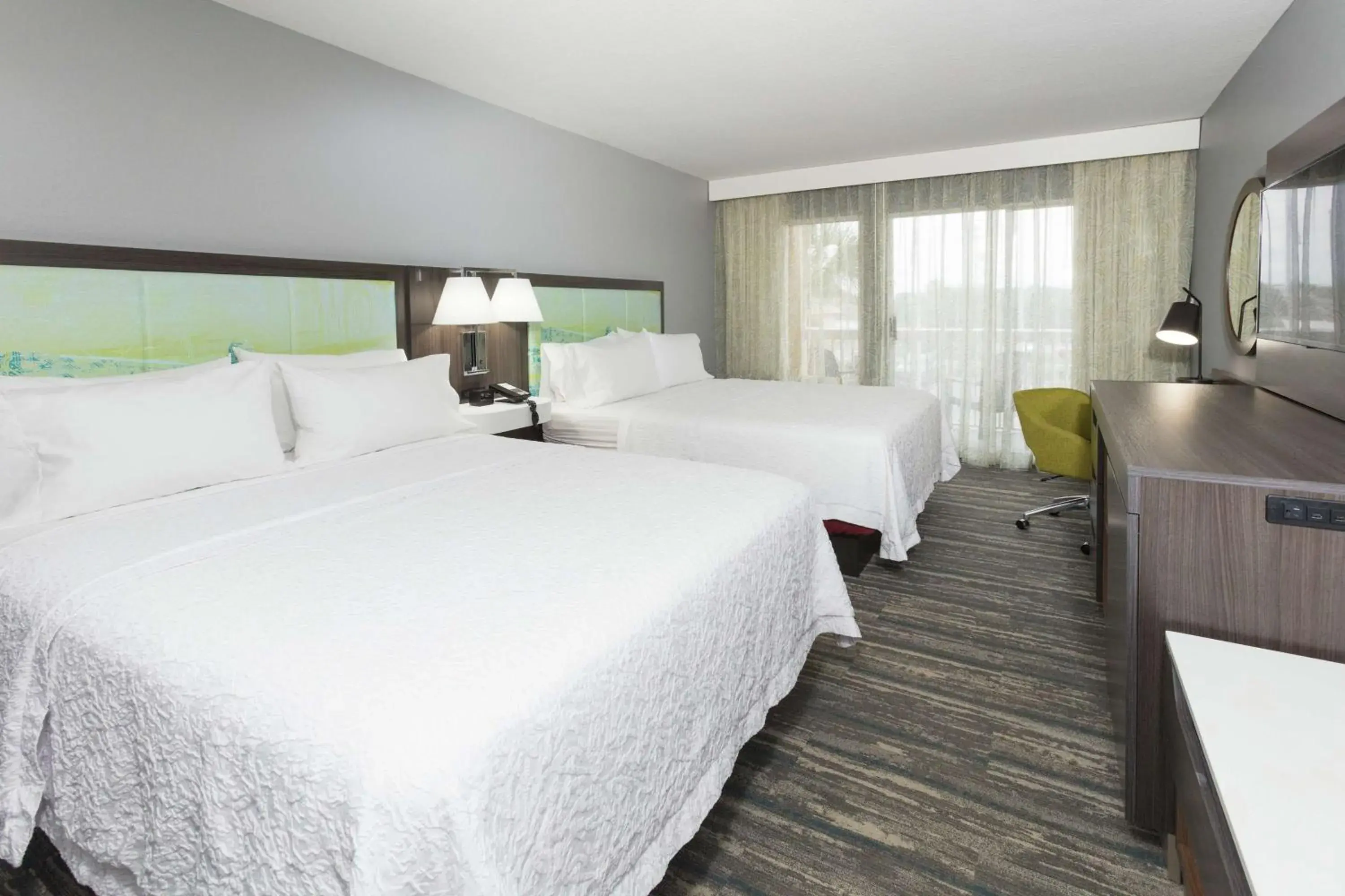 Queen Room with Two Queen Beds and City View - Non-Smoking in Hampton Inn Saint Augustine Beach Queen Room with Two Queen Beds and City View - Non-Smoking in Hampton Inn Saint Augustine Beach