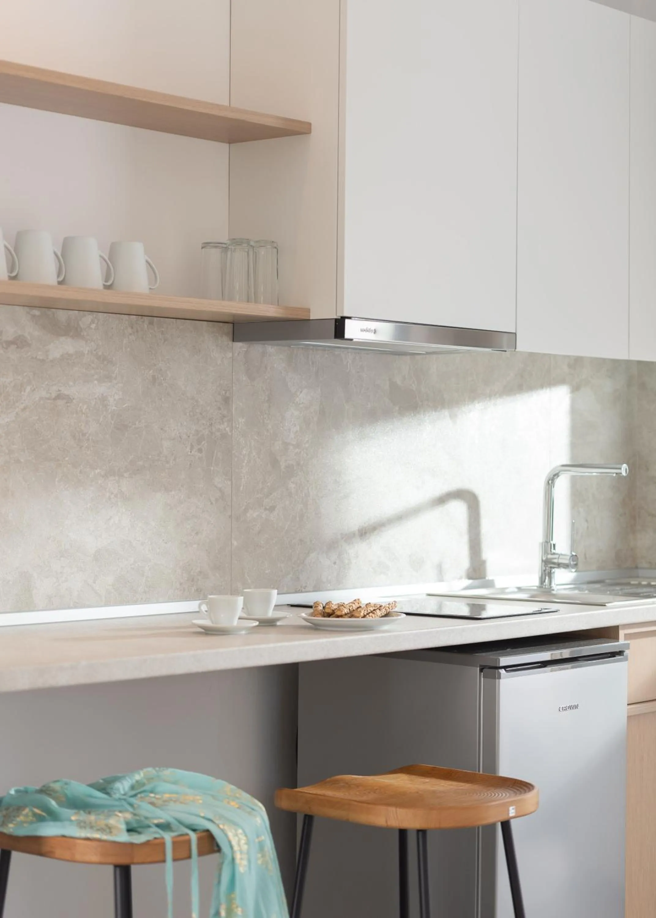 Kitchen or kitchenette in Asteras Hotel