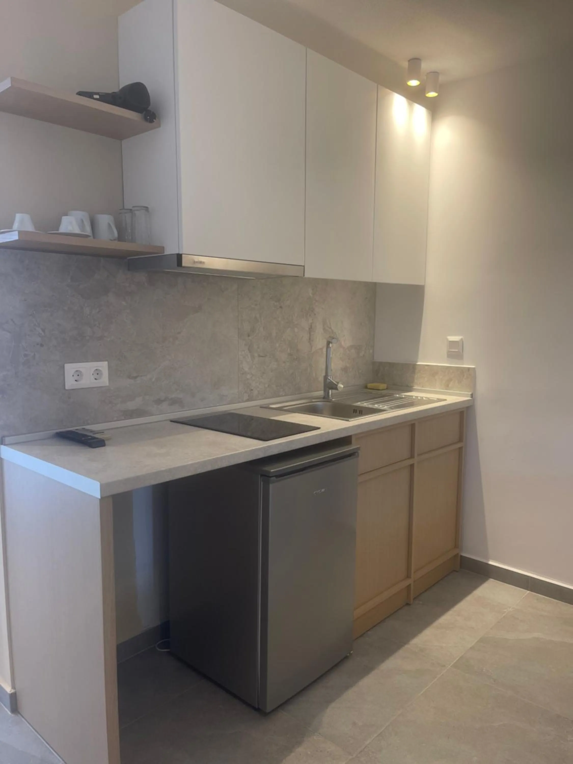 Kitchen or kitchenette in Asteras Hotel