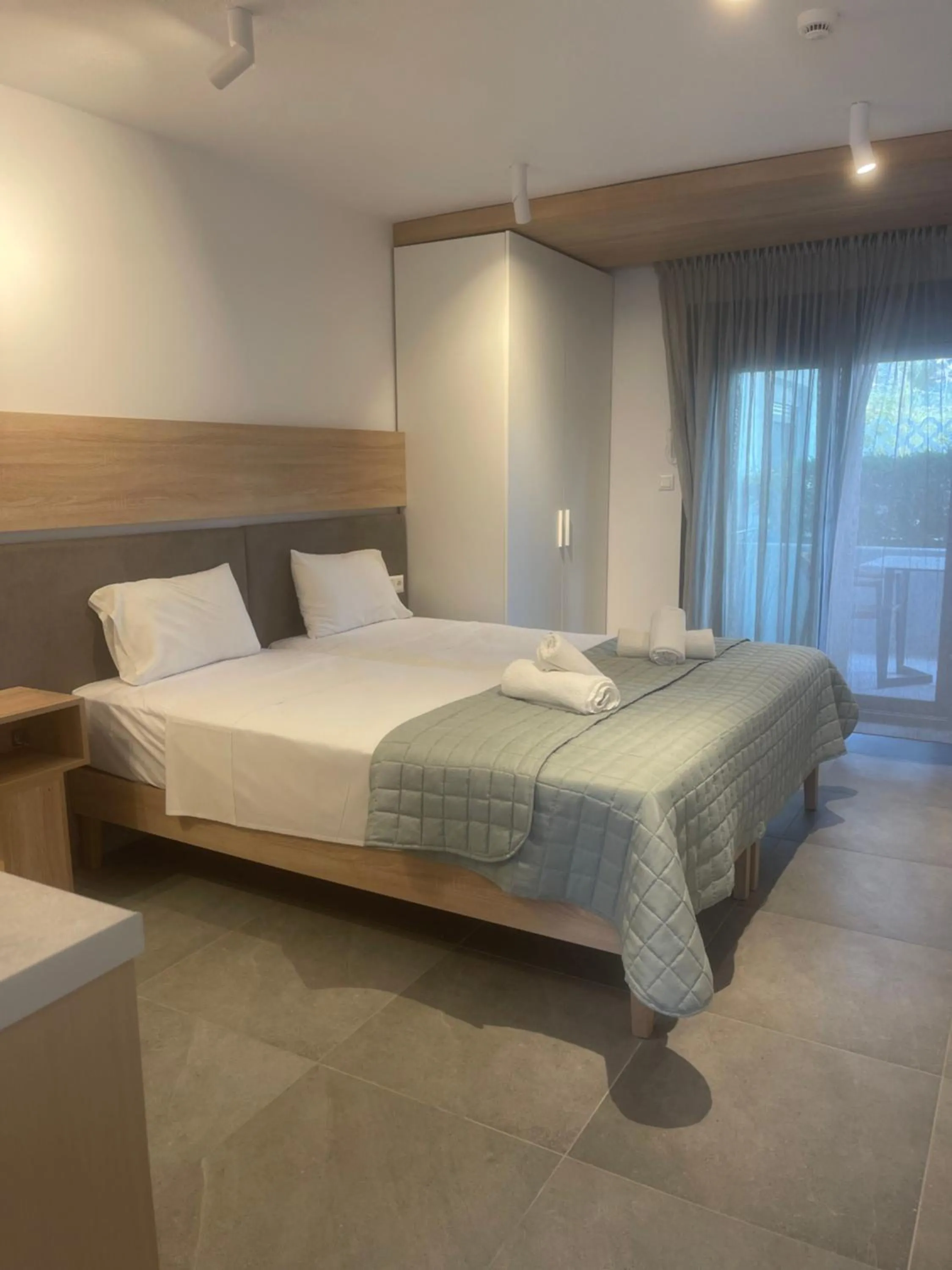 Bed in Asteras Hotel