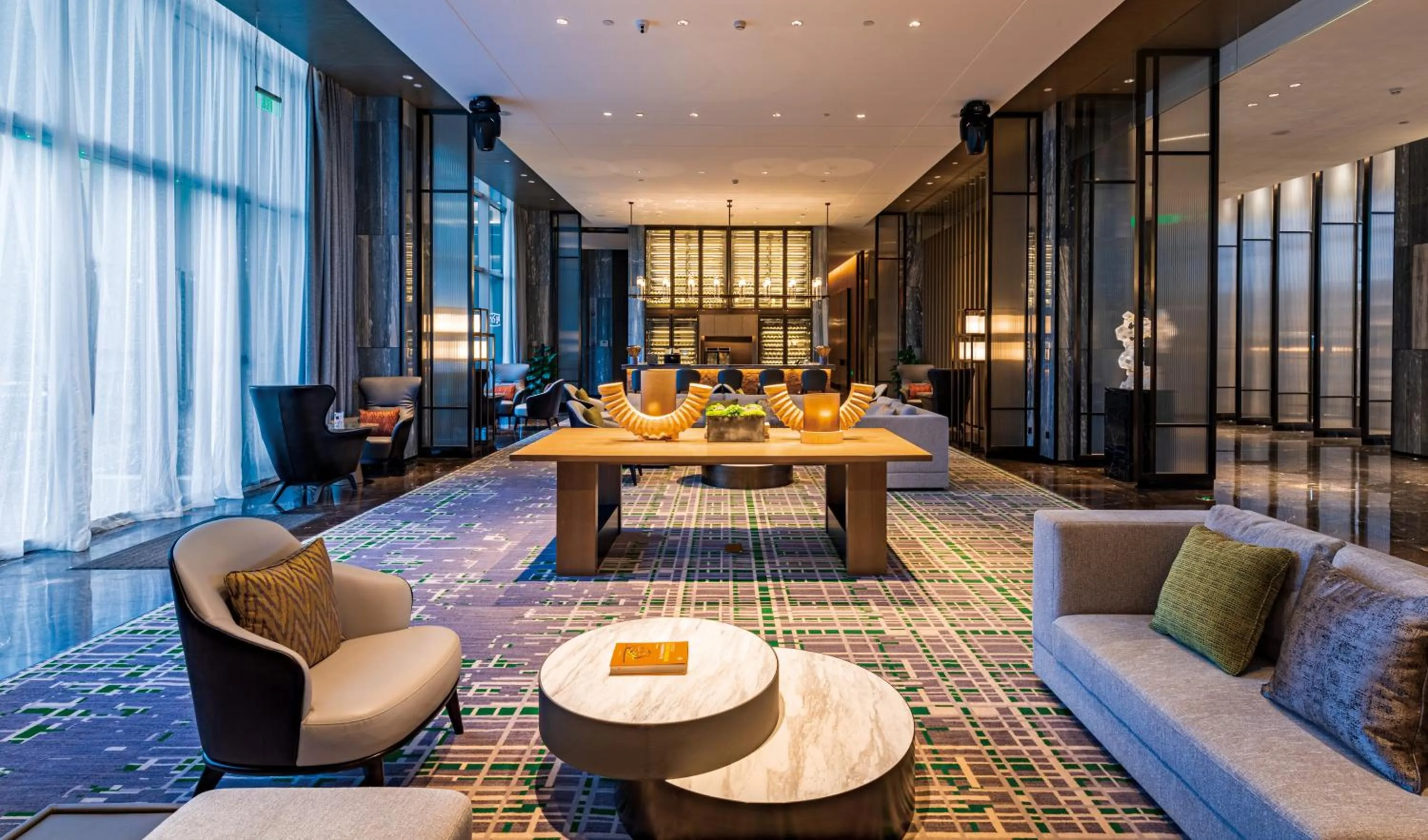 Seating area in Wanda Realm Heshan