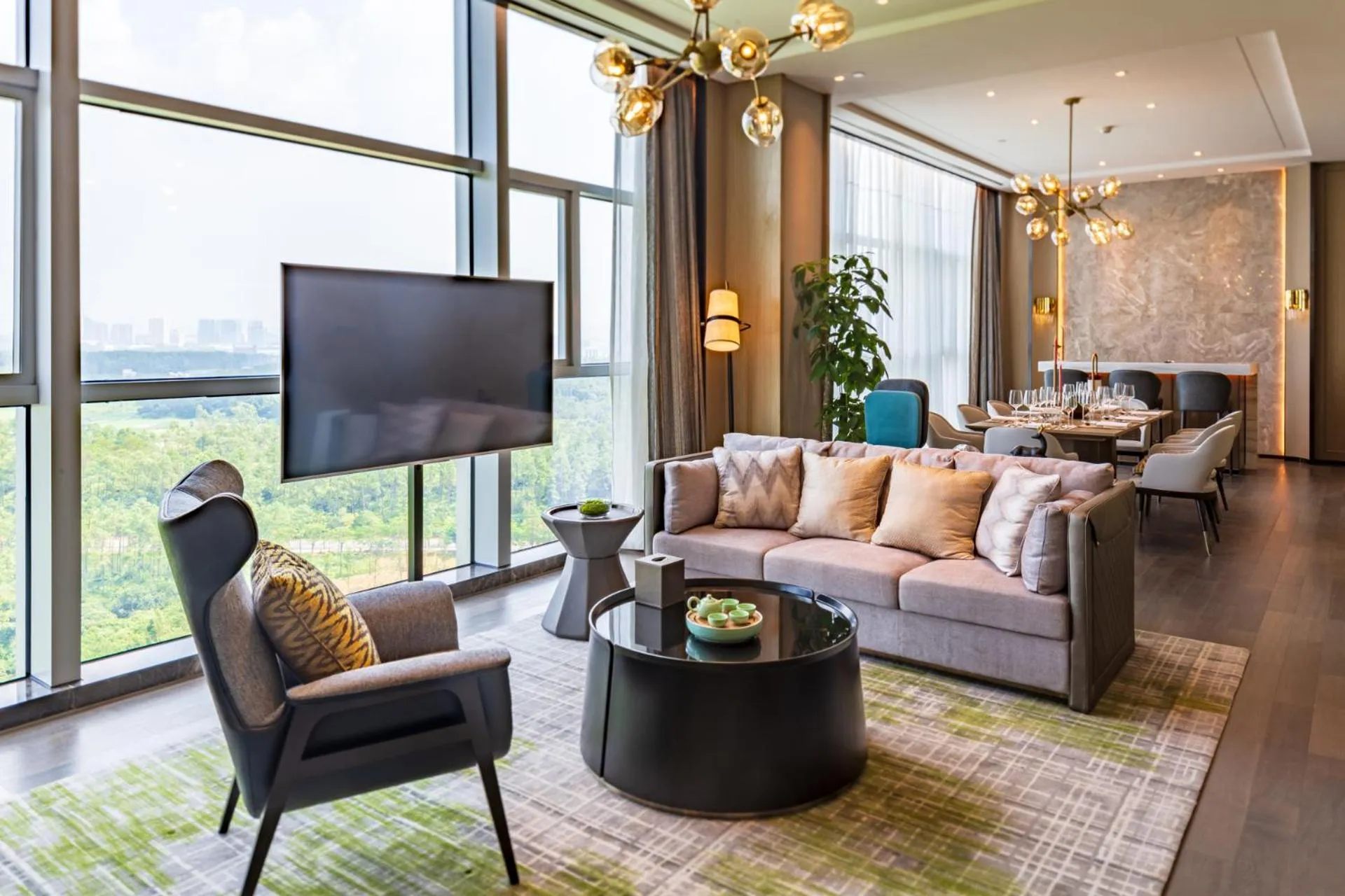 Living room in Wanda Realm Heshan