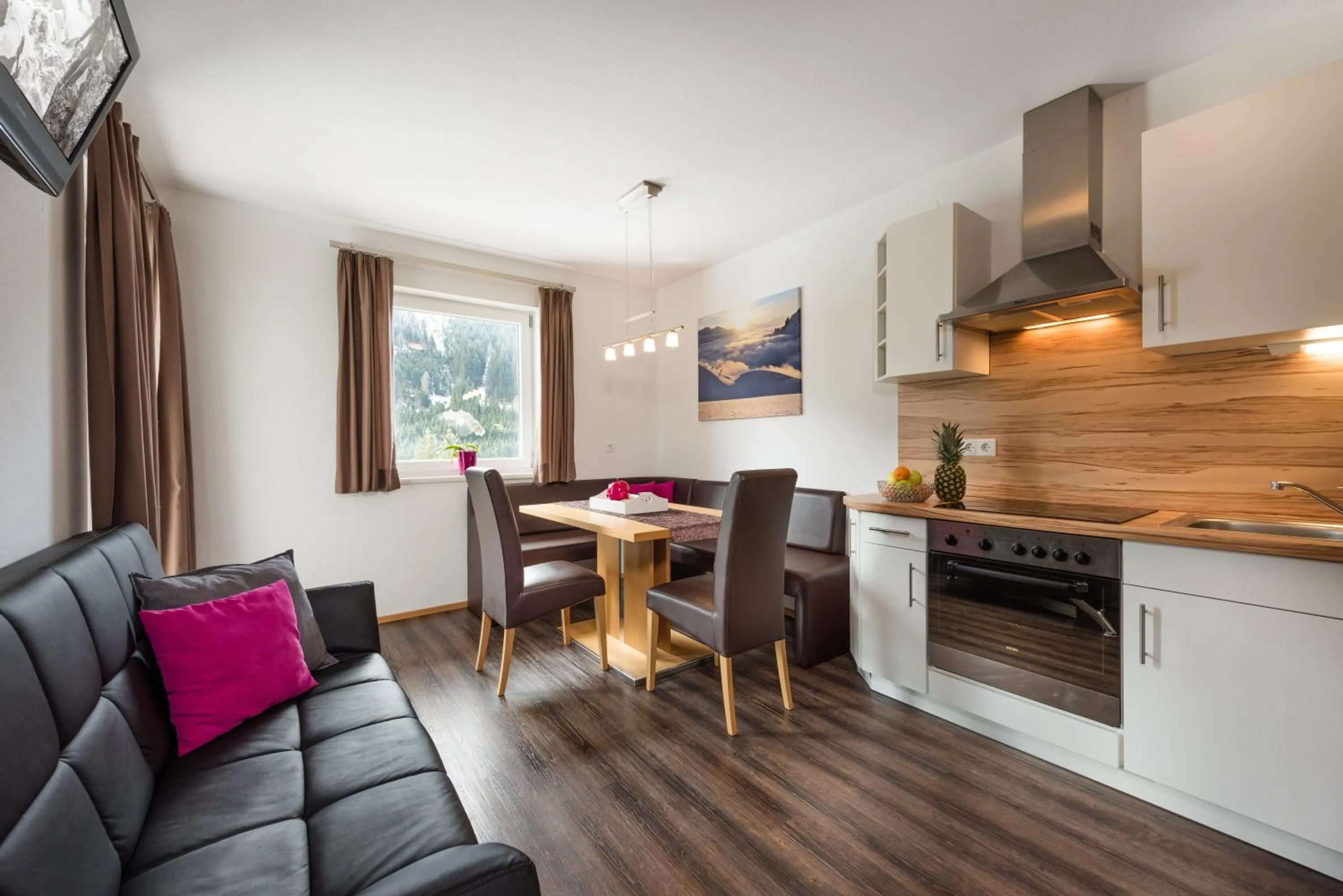 Kitchen or kitchenette in Appartements Zahnleiten