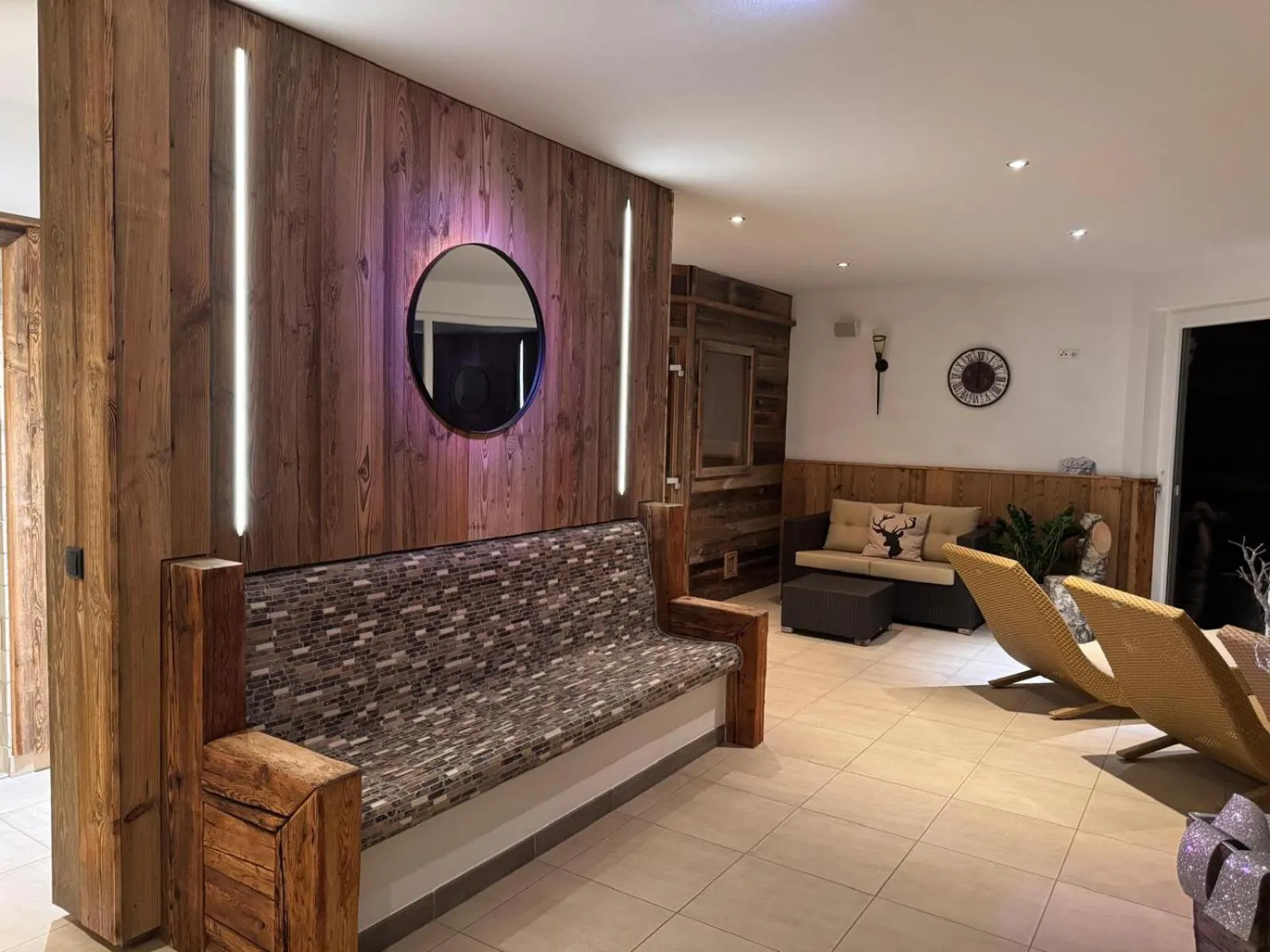 Sauna in Appartements Zahnleiten