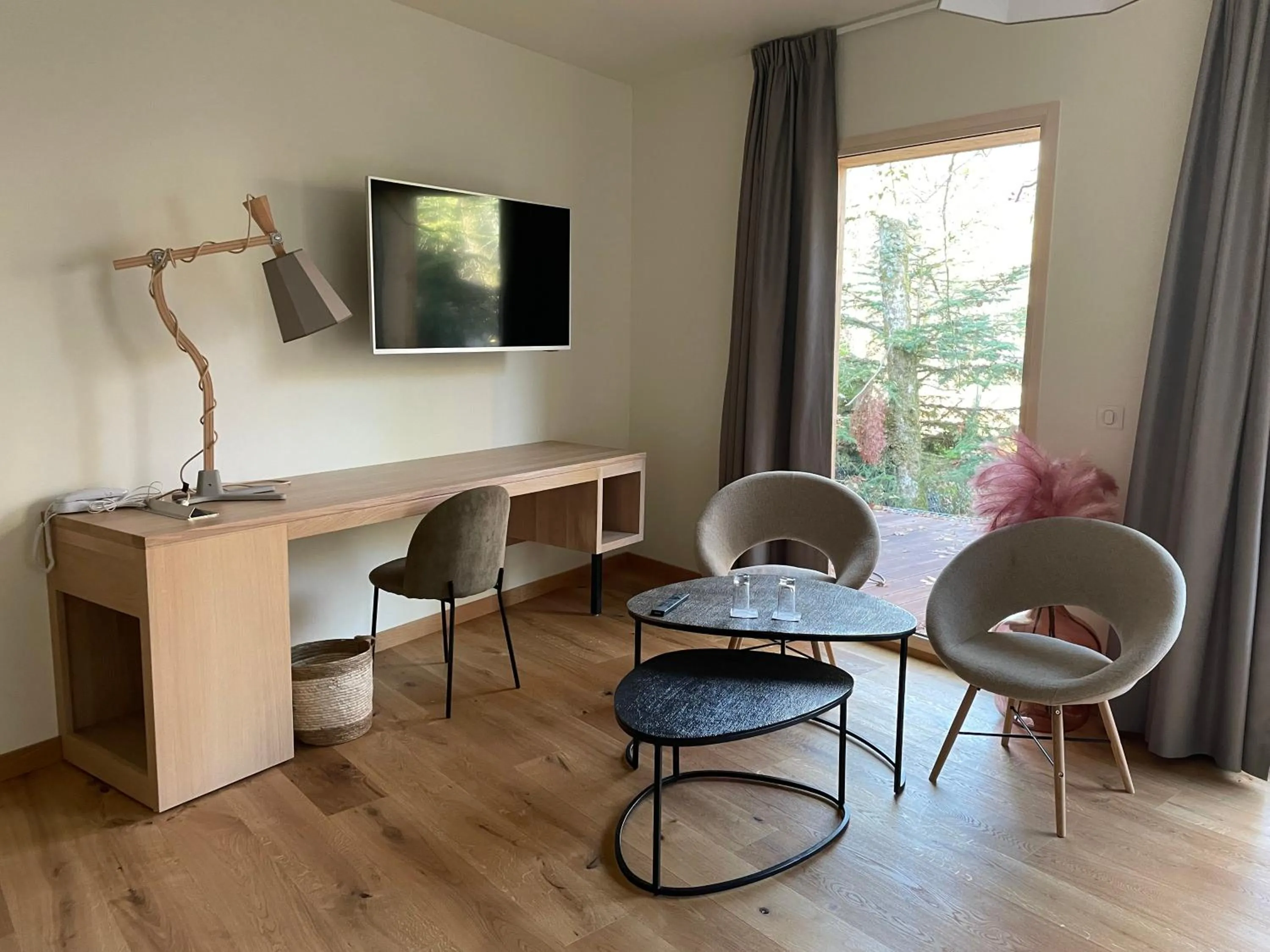 TV and multimedia in Le Bois Dormant-Hôtel Restaurant & Spa Logis Hôtel