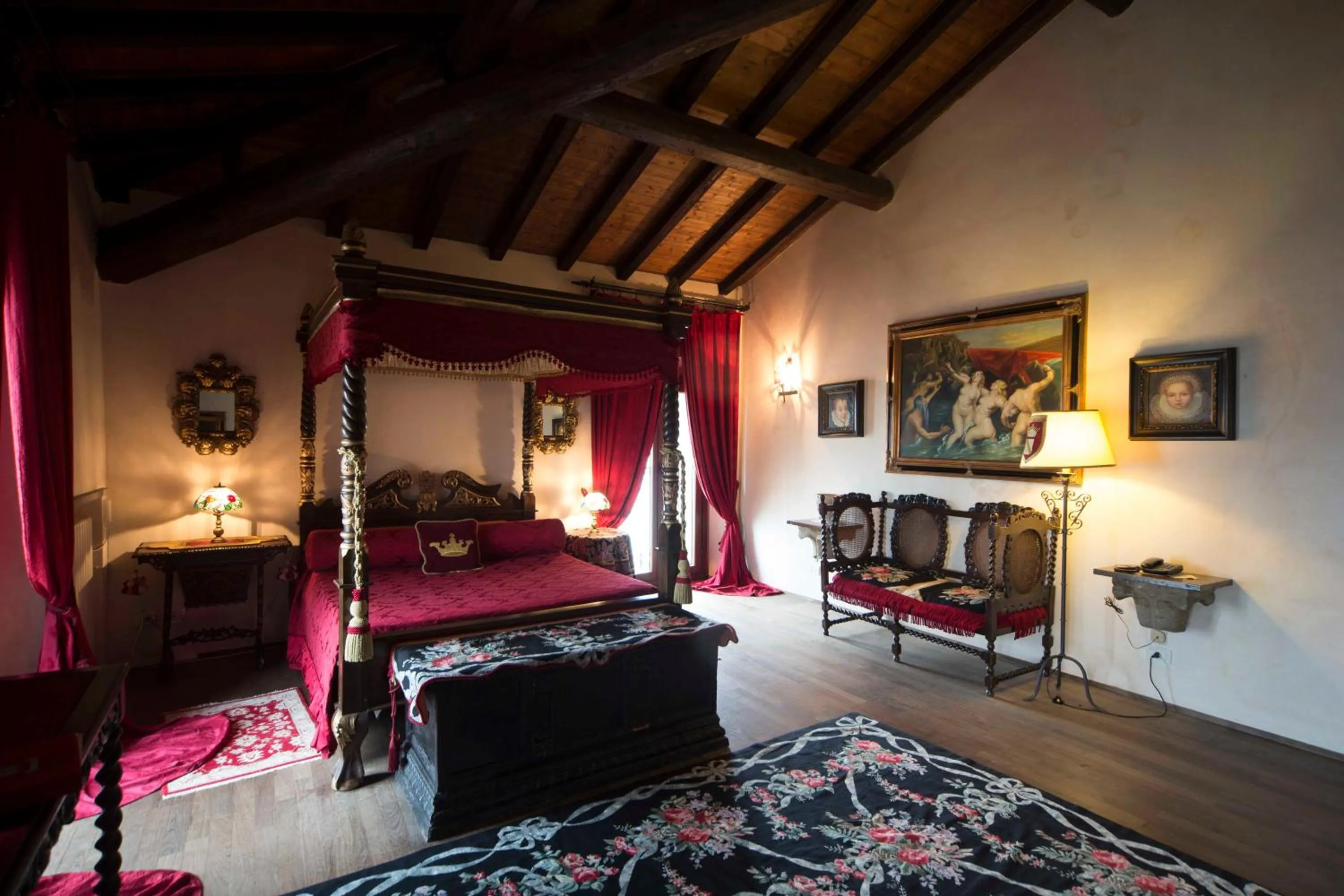 Bed in Hotel Castello Di Vigoleno