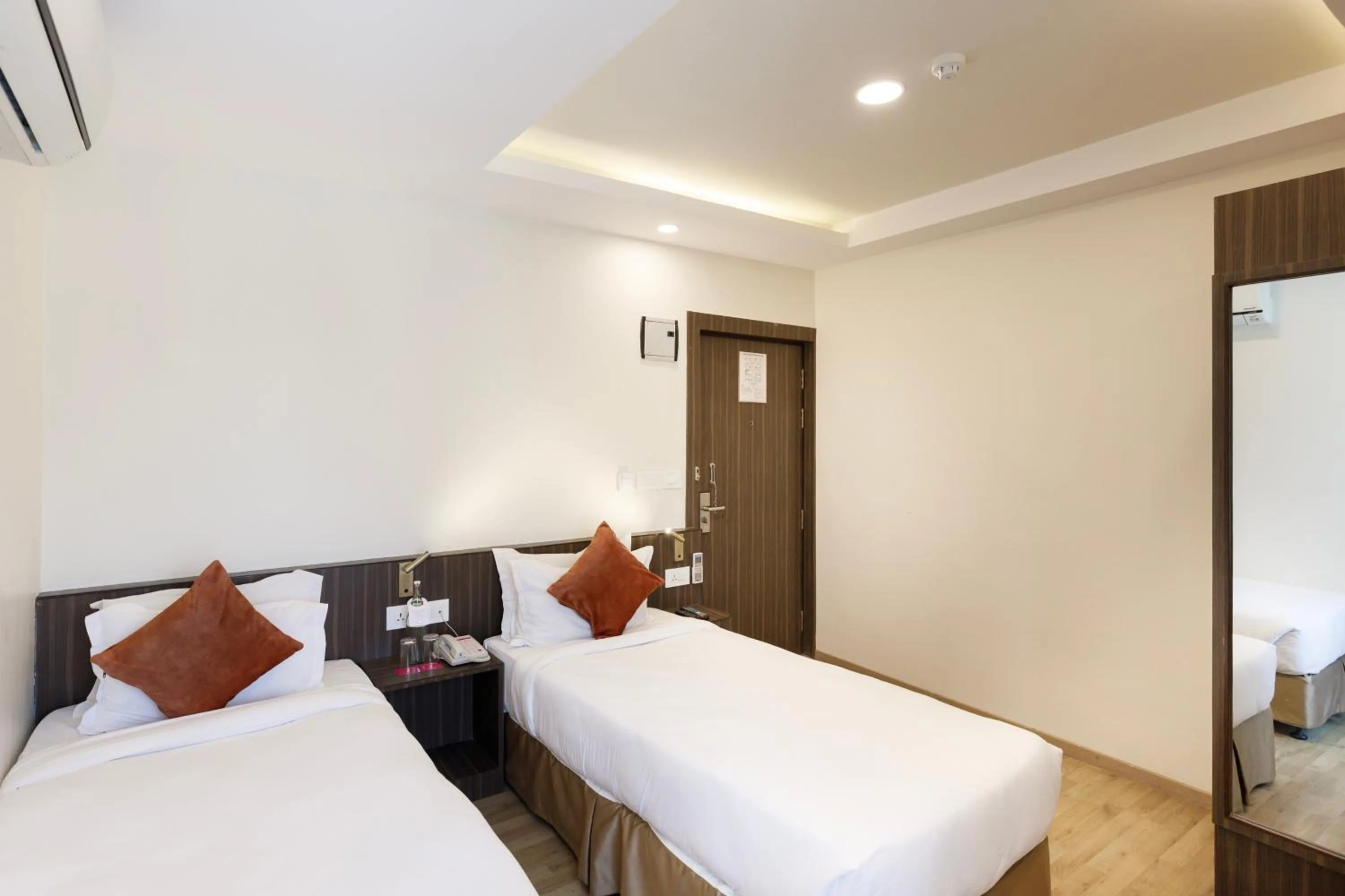 View (from property/room), Bed in Regenta Place Sabrina Kathmandu Nepal