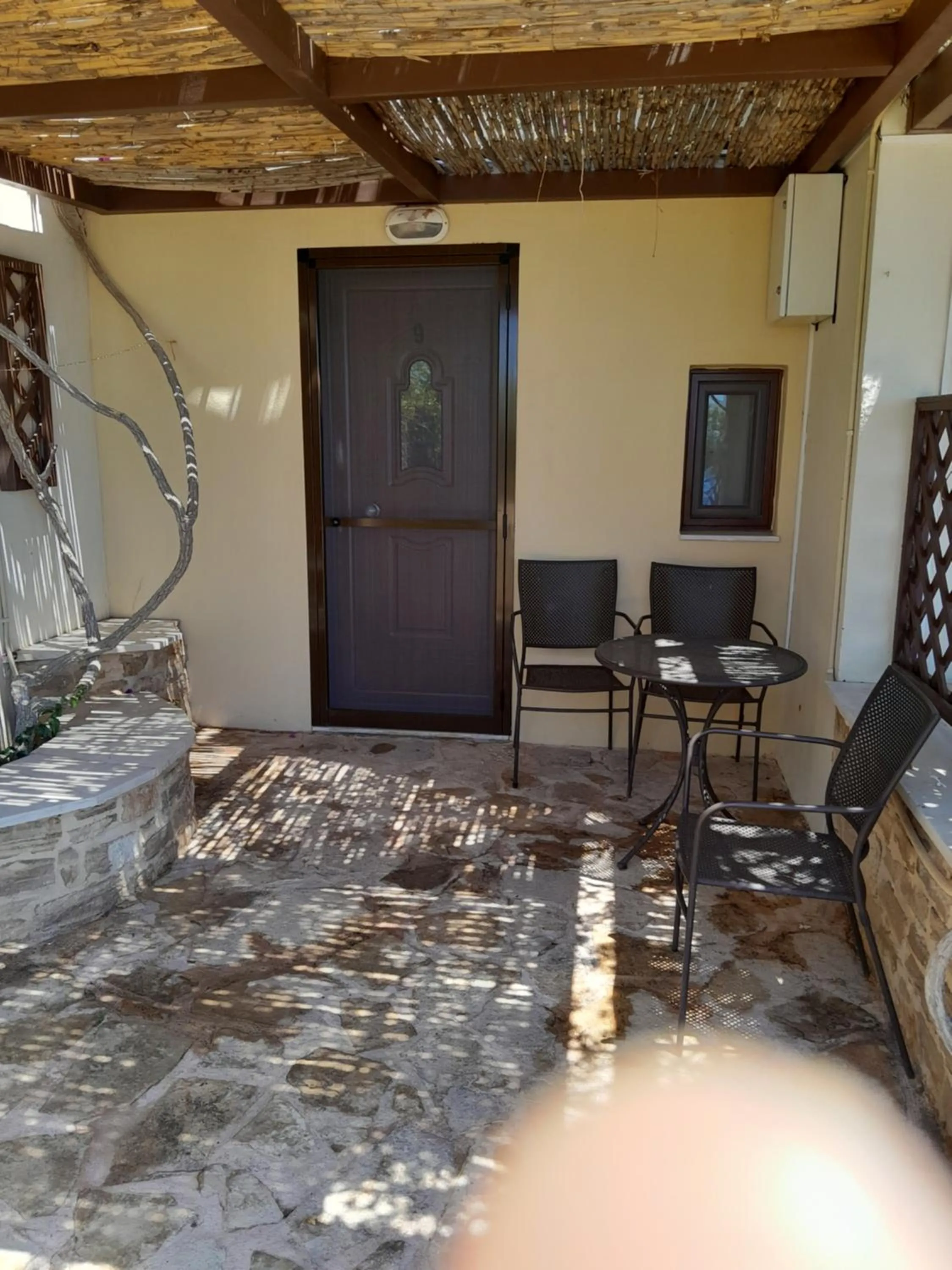 Patio in Kavos Melissa Studios