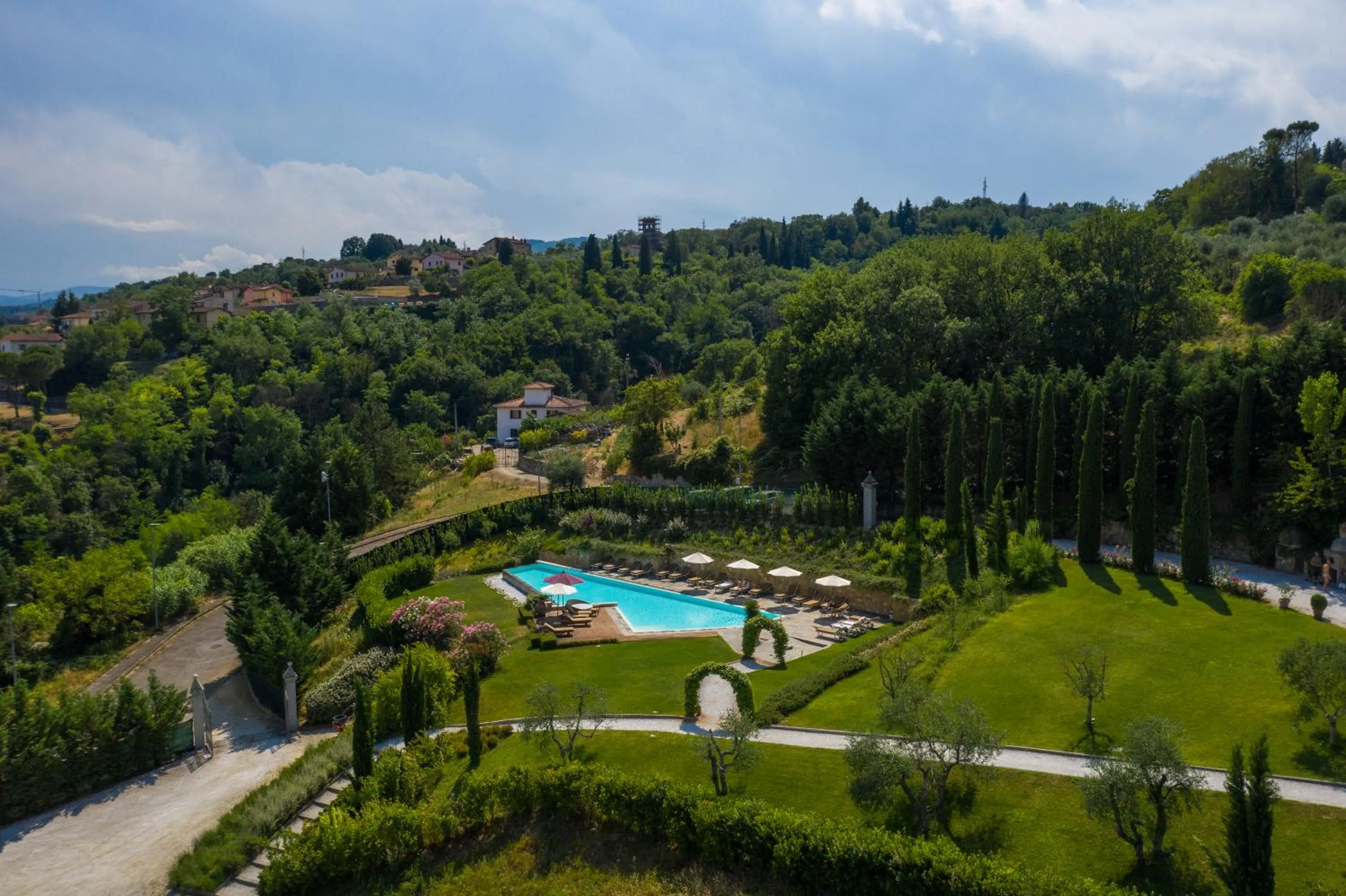 Bird's eye view in Relais Villa Belvedere