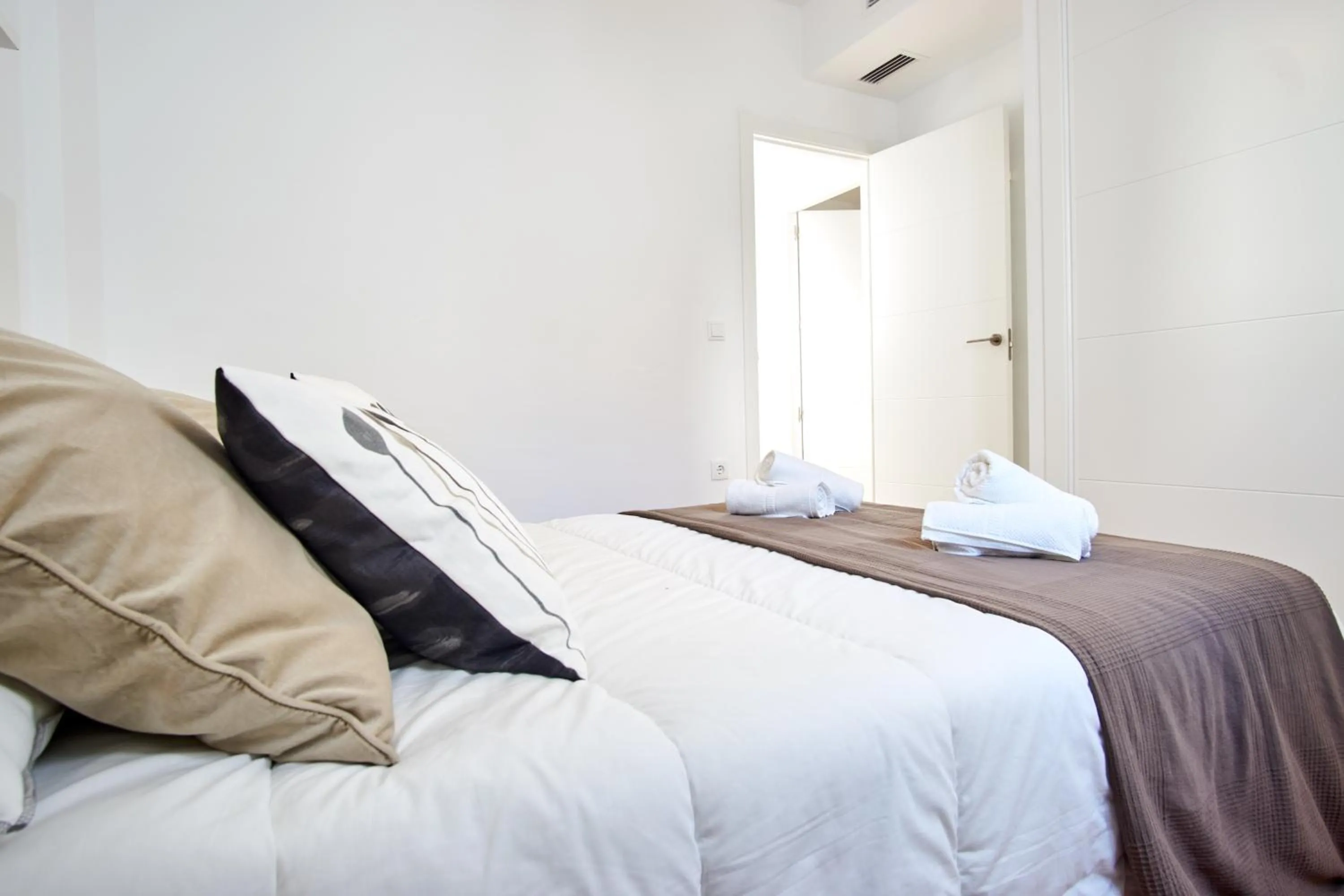 Bed in Virgen del Valle Deluxe Suite by Valcambre