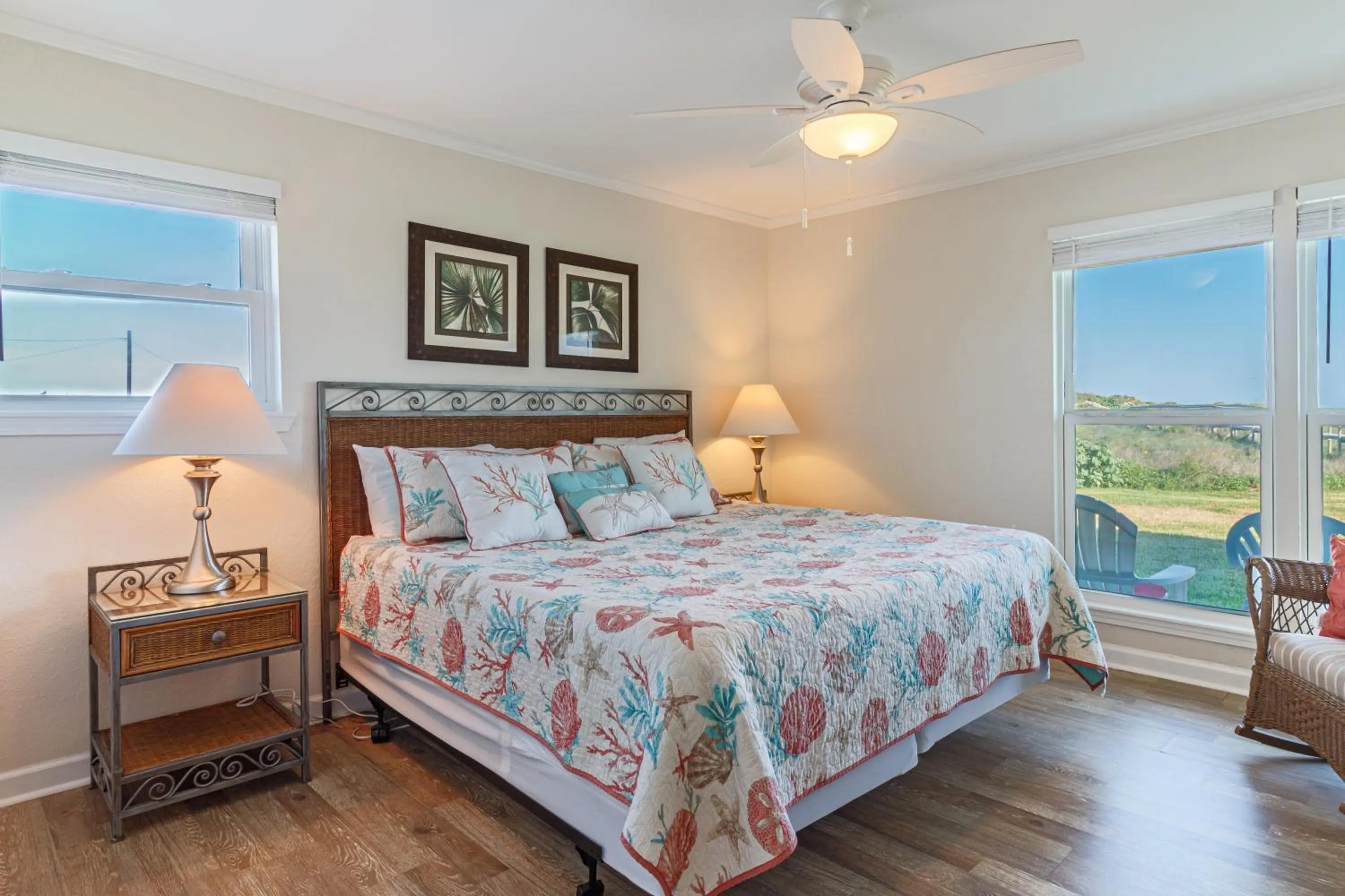 Bed in Executive Keys Condominiums on the Beach