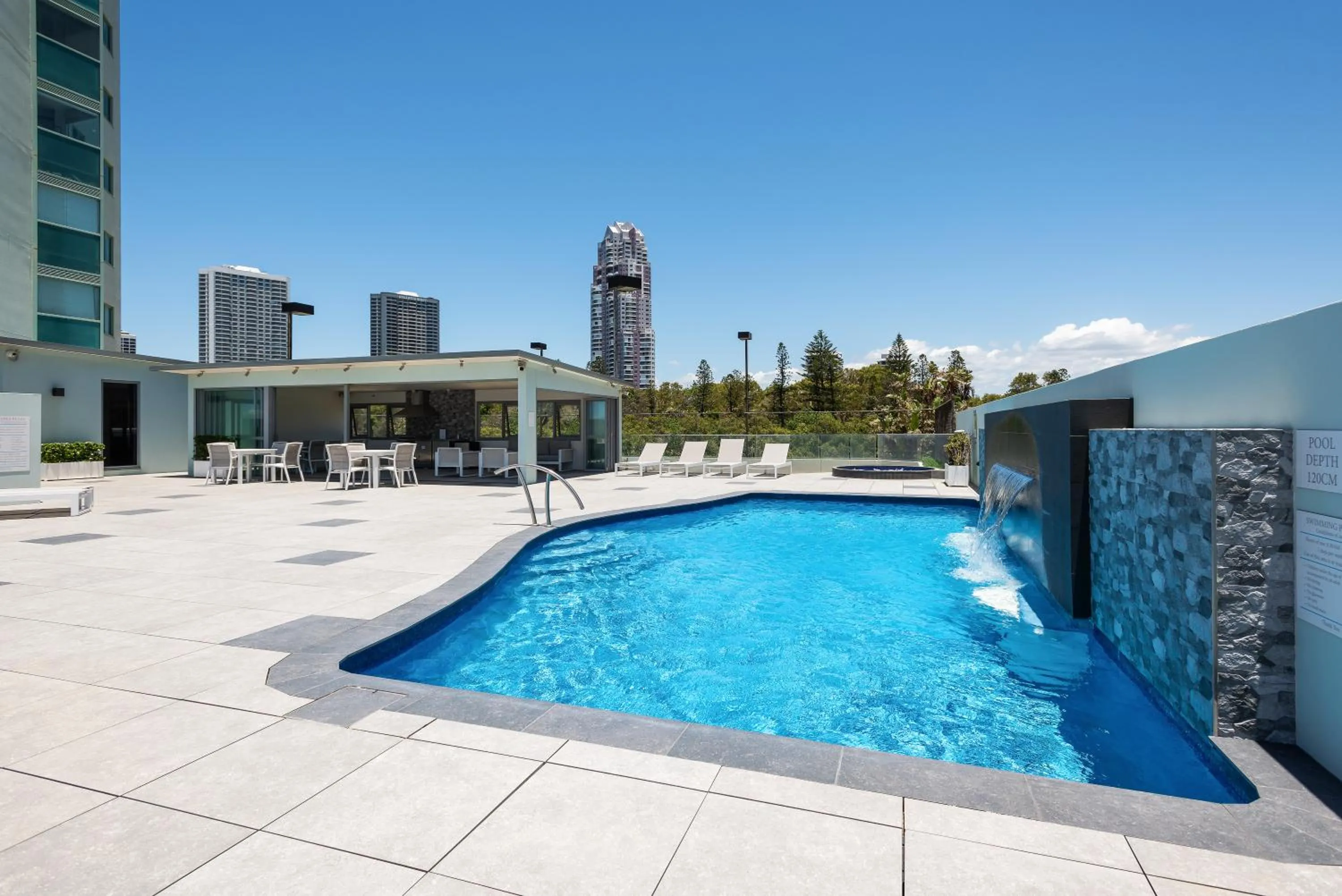 Swimming pool in The Waterford on Main Beach