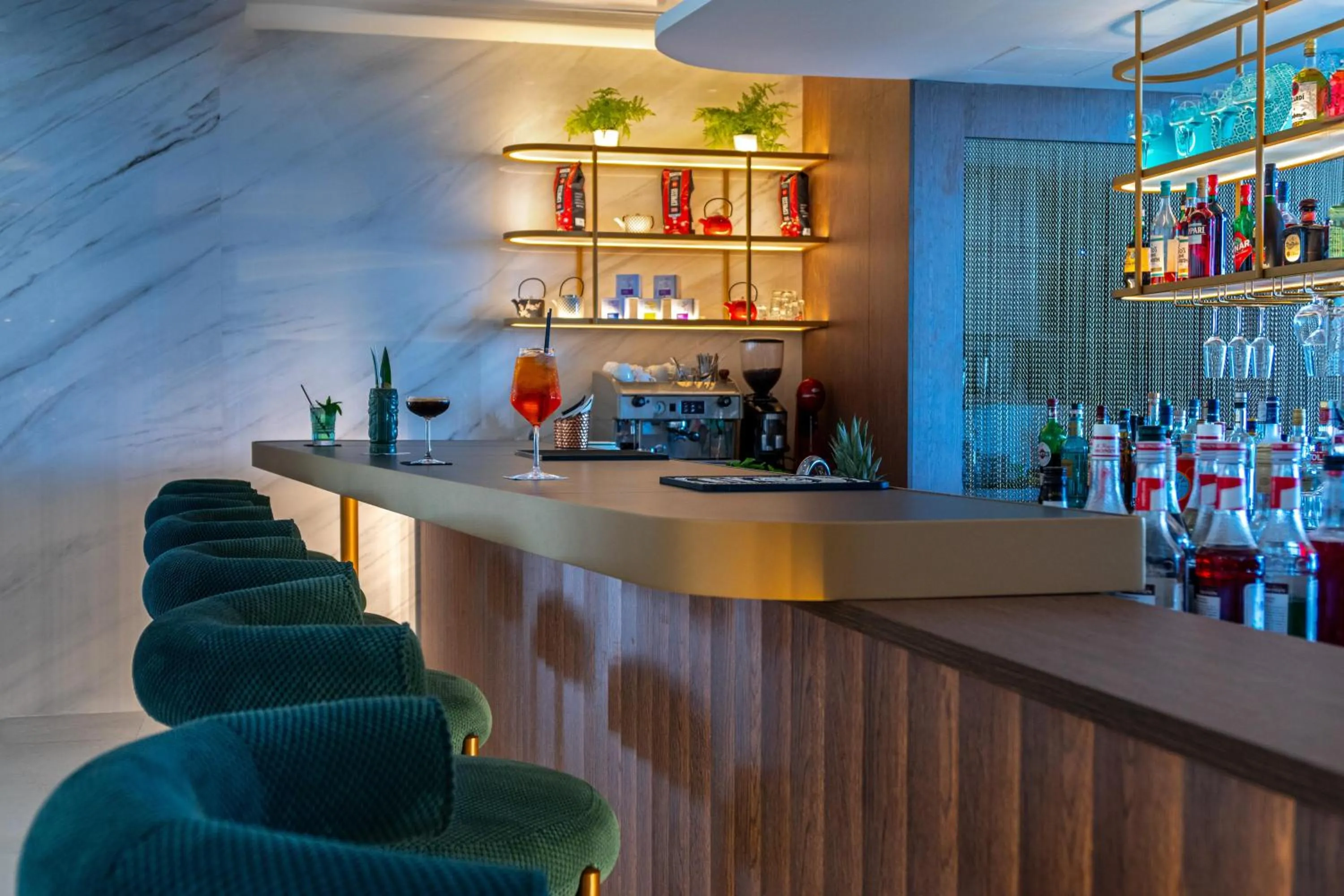 Lounge or bar in Ammon Zeus Luxury Beach Hotel